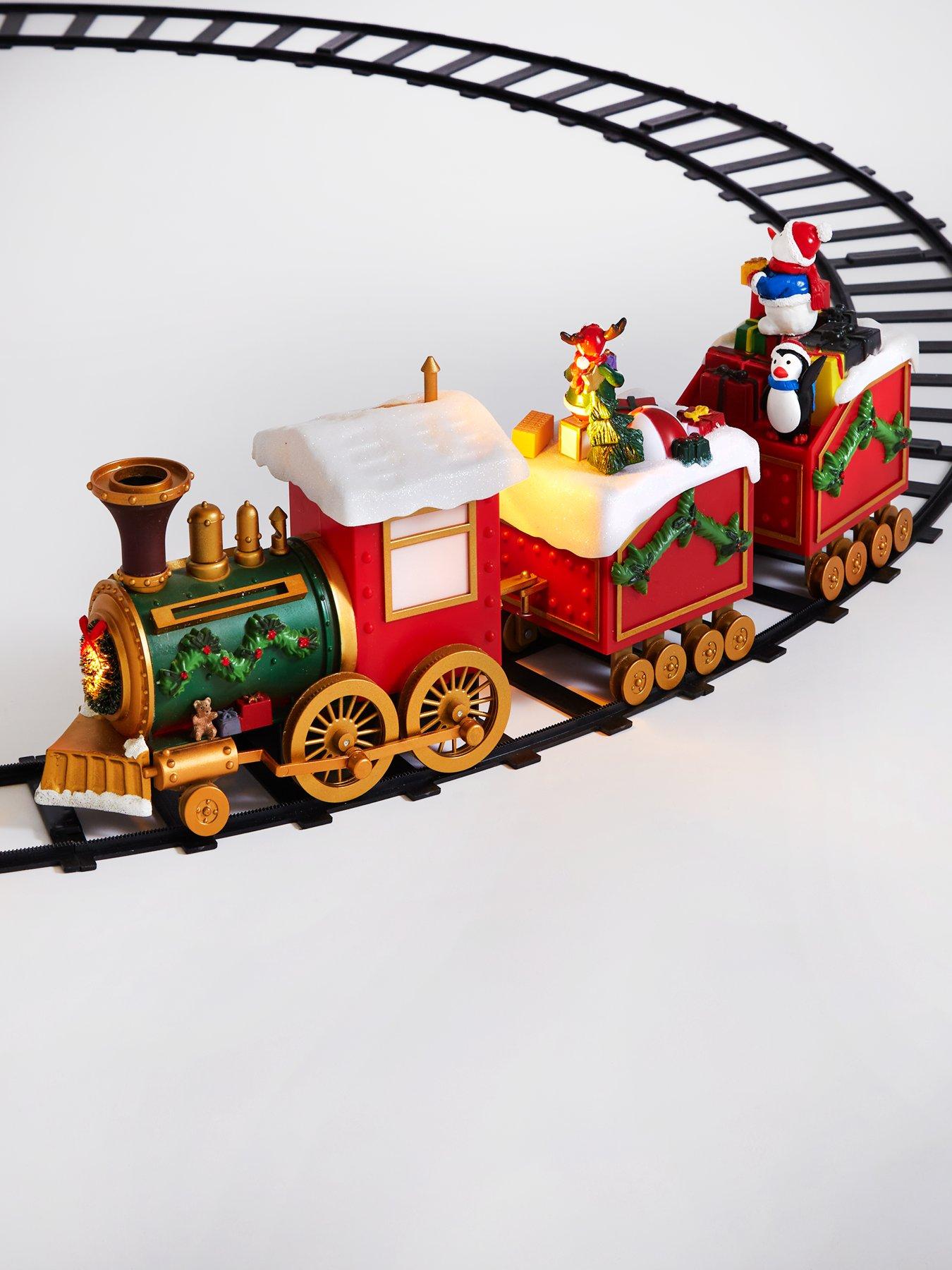 Musical holiday cheap train set