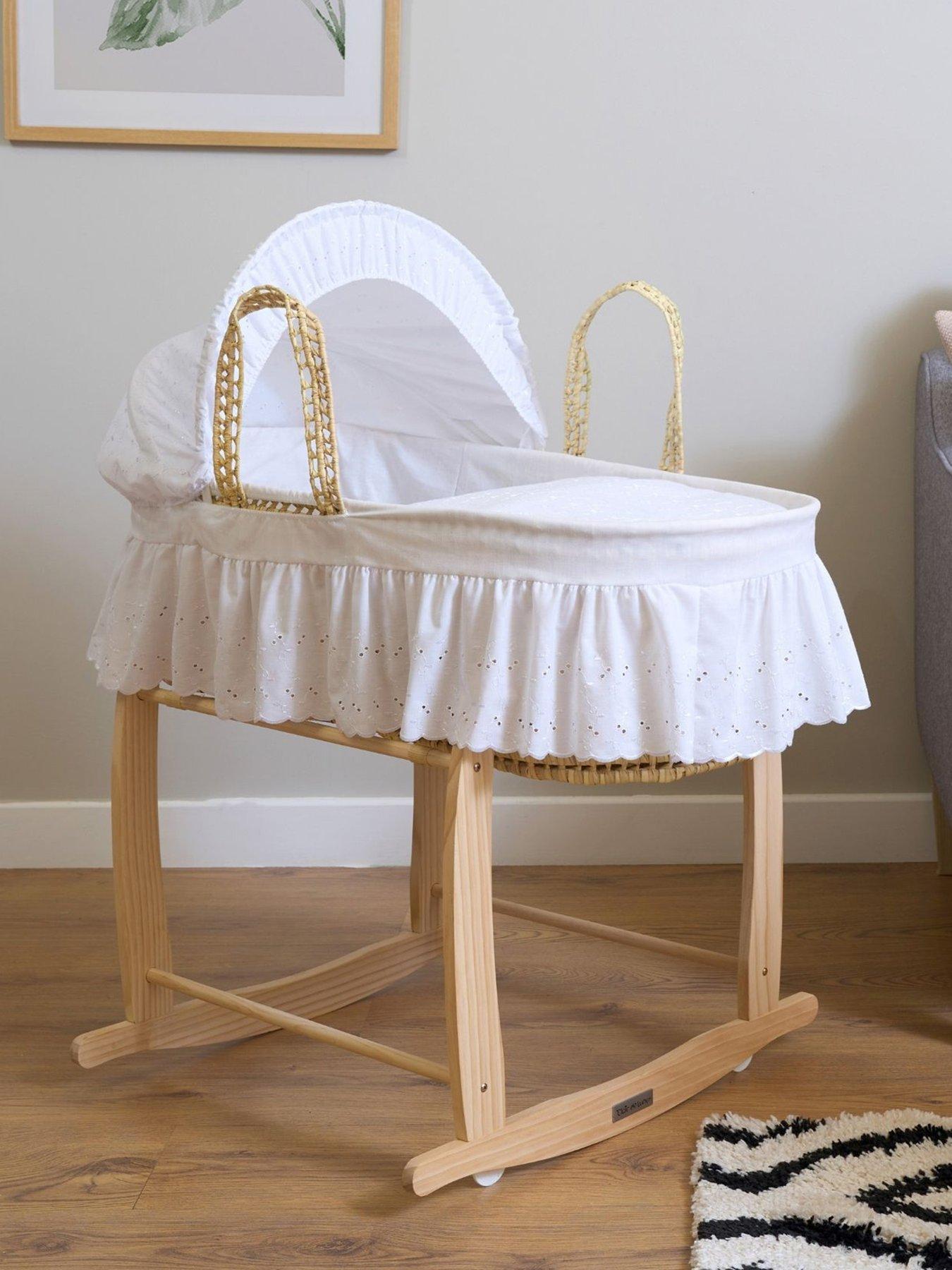 Clair De Lune Broderie Anglaise Palm Moses Basket Very Ireland