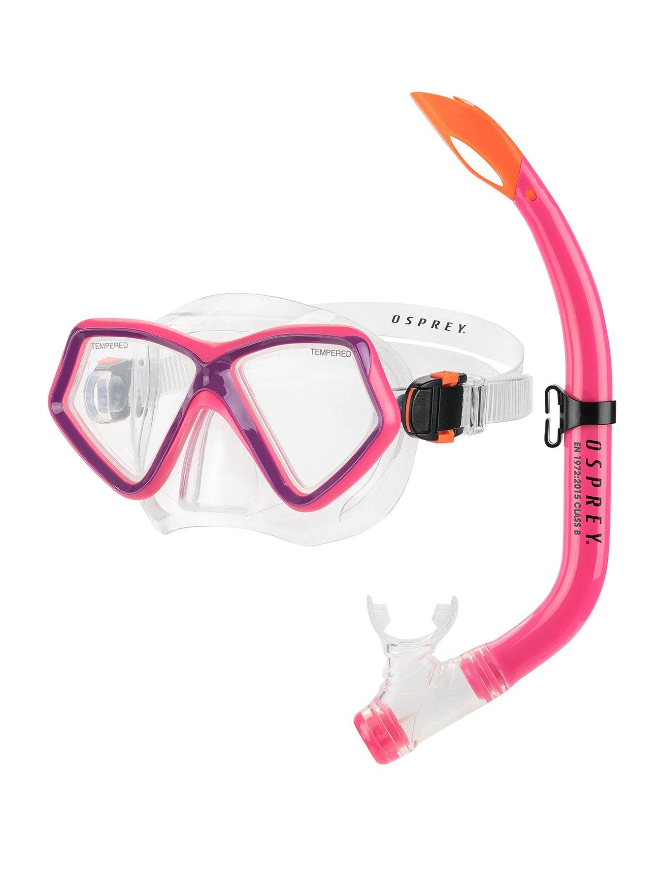 Image 1 of 6 of Osprey Action Sports Kids Mask & Snorkel Set - Pink