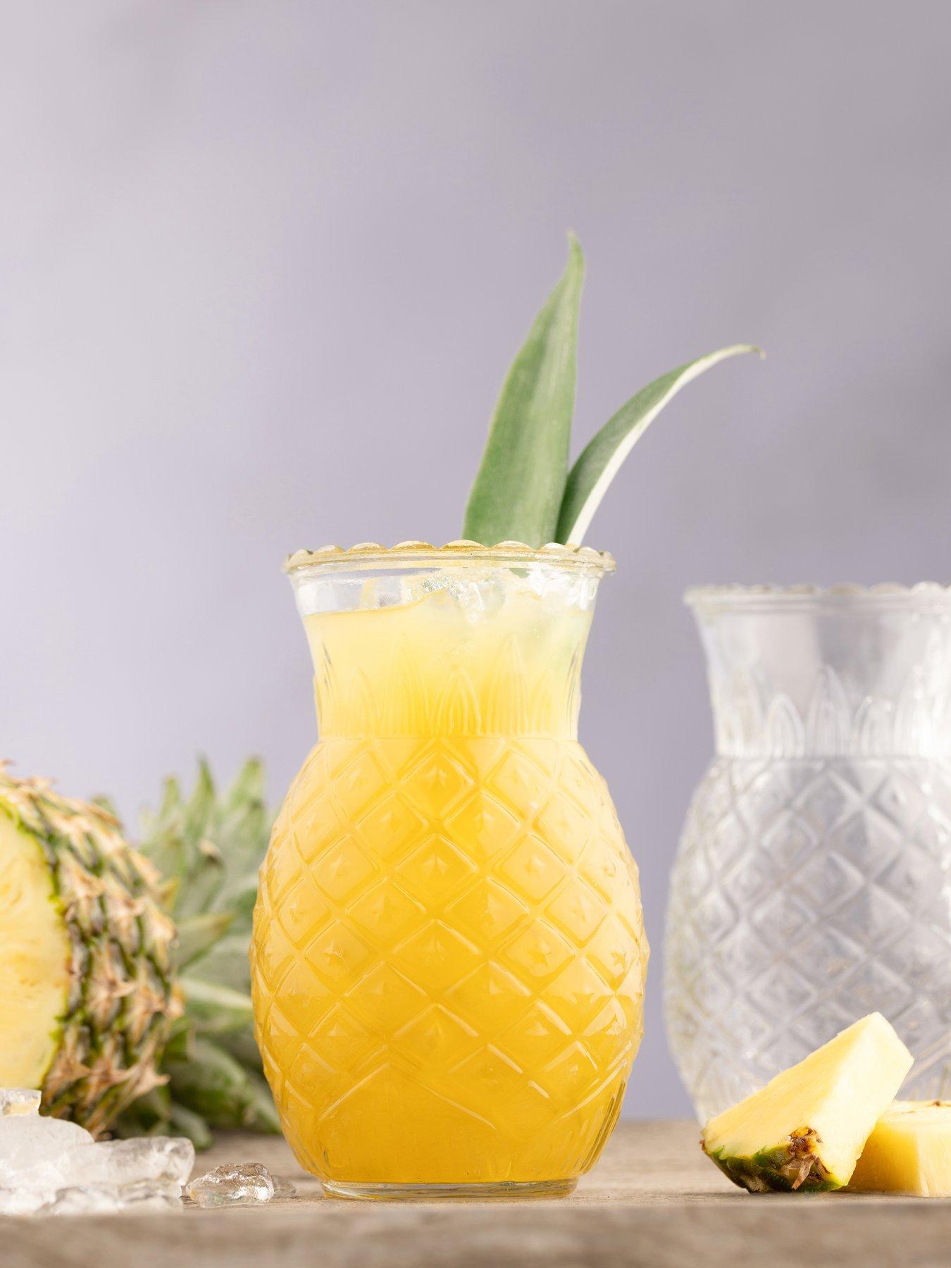 Image 1 of 4 of Ravenhead Entertain Pineapple-Shaped Tropical Cocktail Glasses &ndash; Set of 2
