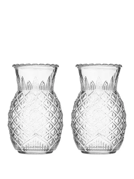 prod1091487139: Entertain Pineapple-Shaped Tropical Cocktail Glasses – Set of 2