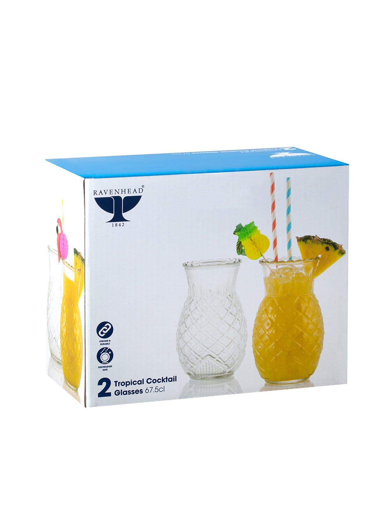 Image 4 of 4 of Ravenhead Entertain Pineapple-Shaped Tropical Cocktail Glasses &ndash; Set of 2