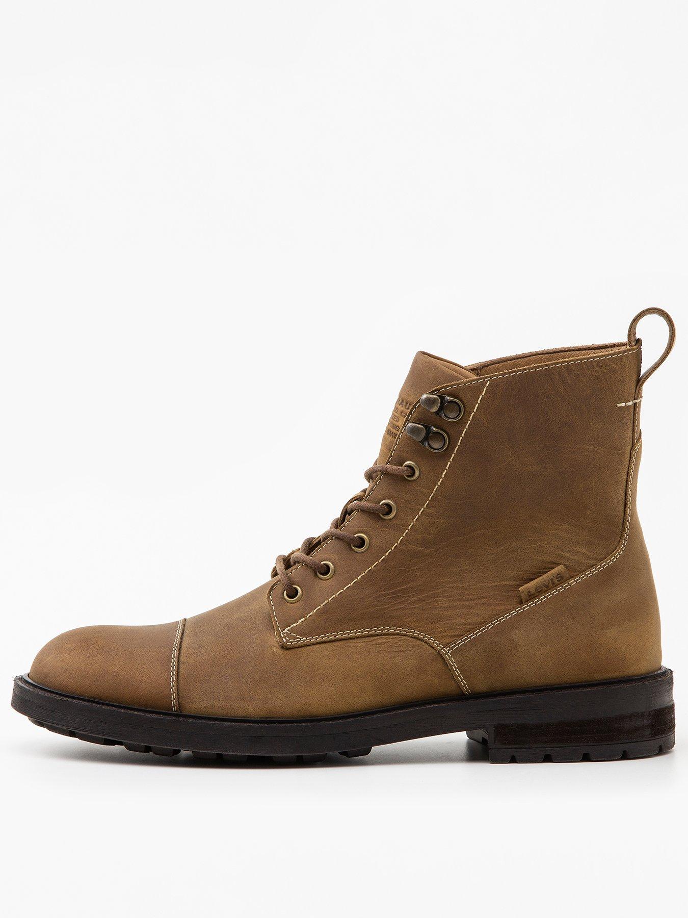 Levi's Emerson  Leather Boots - Brown | Very Ireland