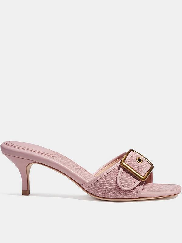 COACH Margot Jacquard Mule Sandals - Pink | Very Ireland