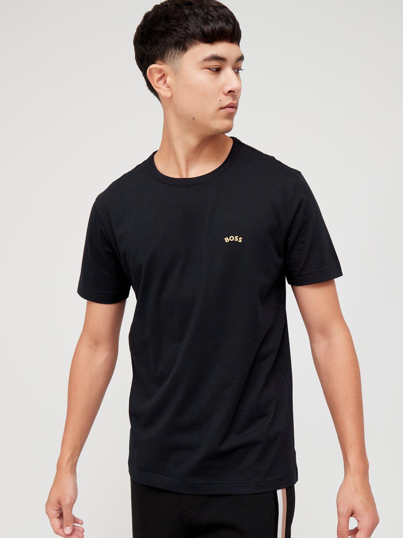 Black and gold boss t outlet shirt