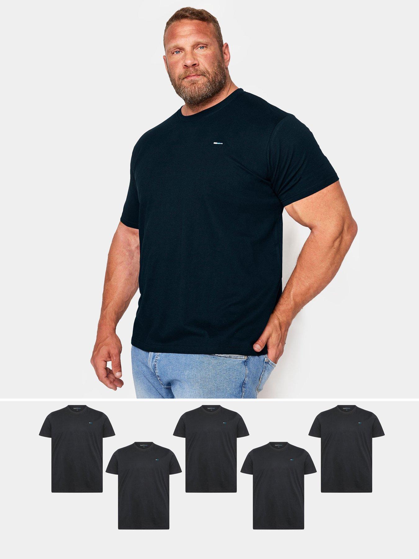 undefined 5 Pack Short Sleeve T-Shirts - Black