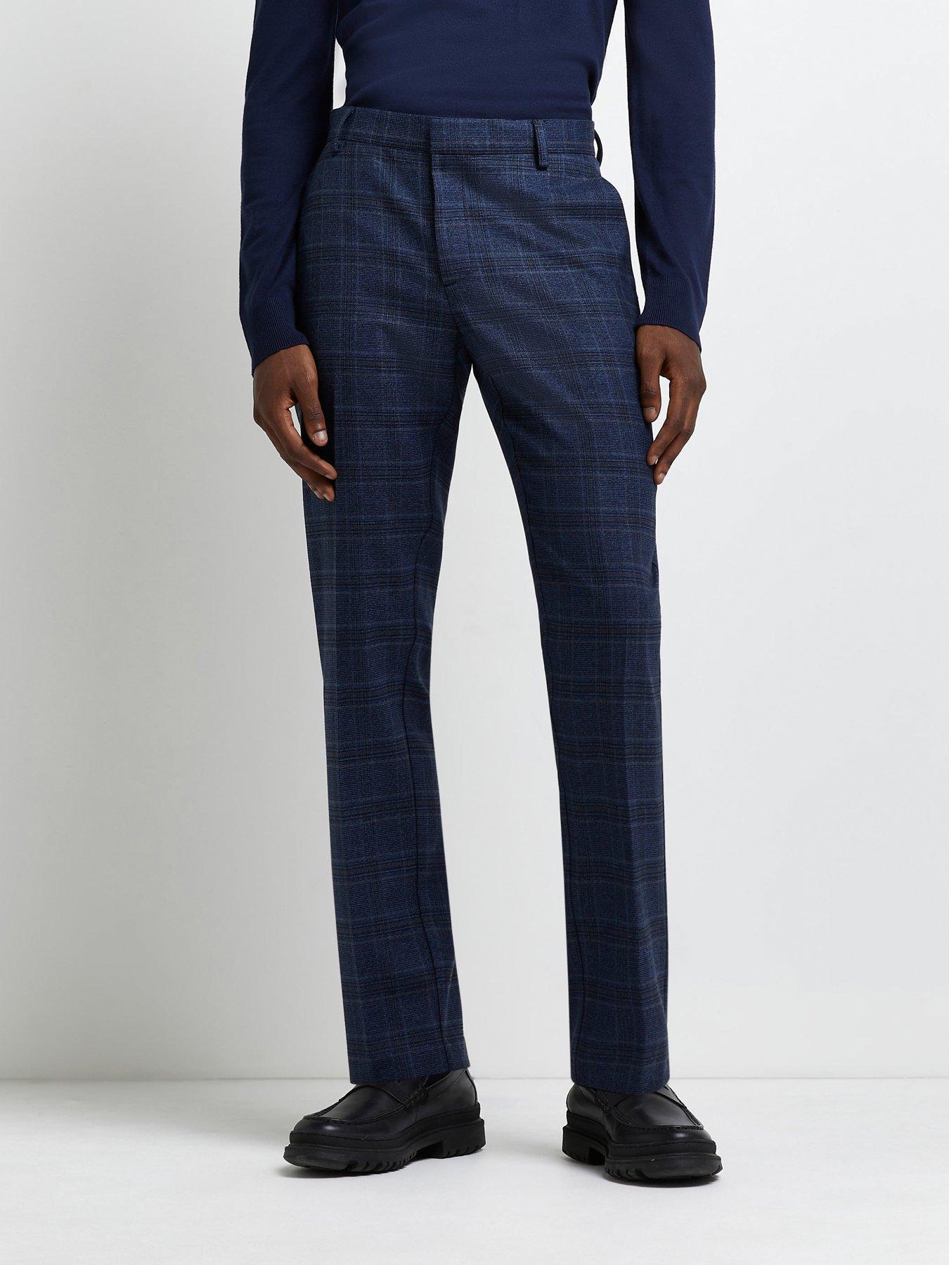 Checkered trousers hot sale river island