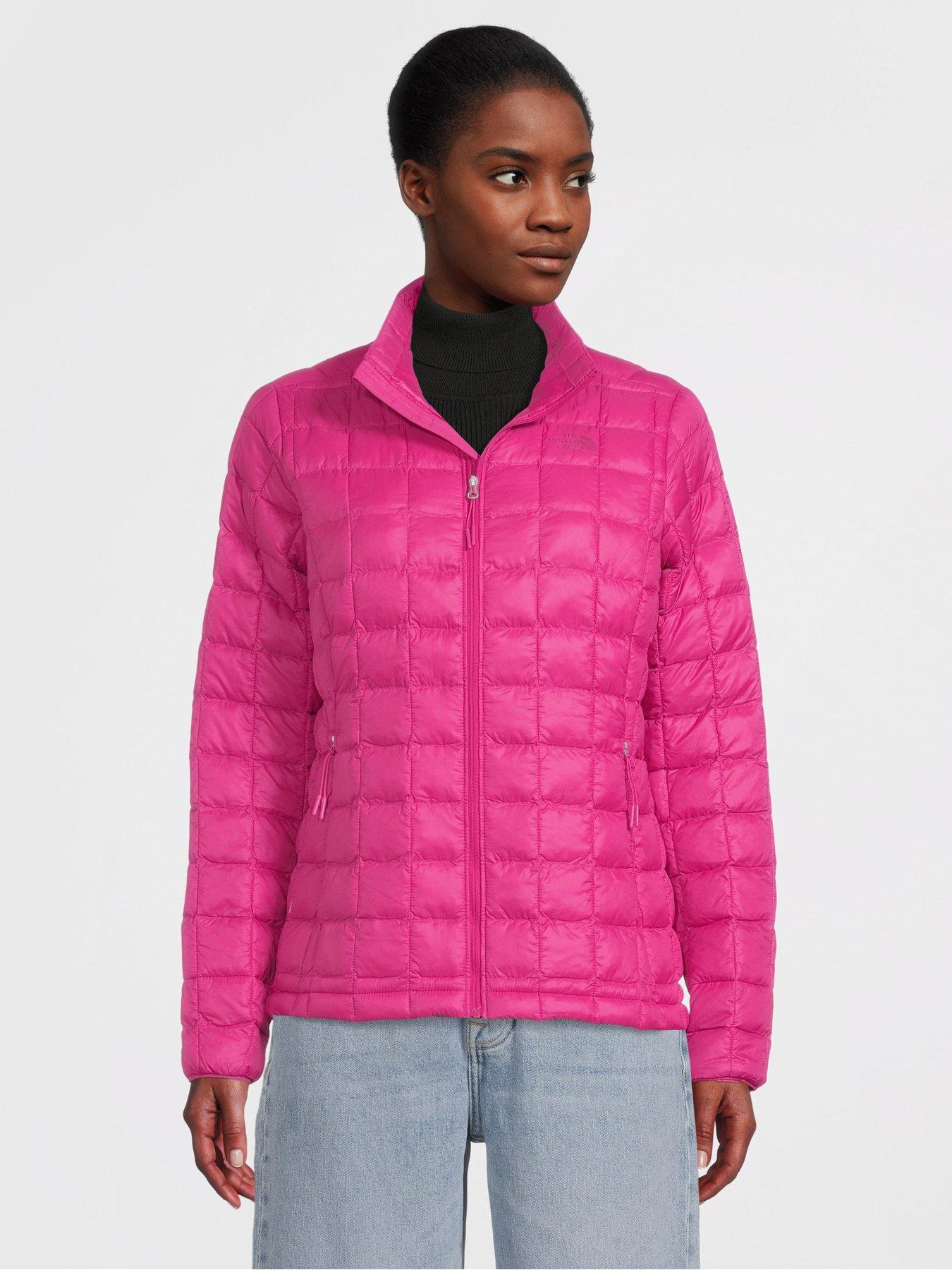 North face pink store jacket womens