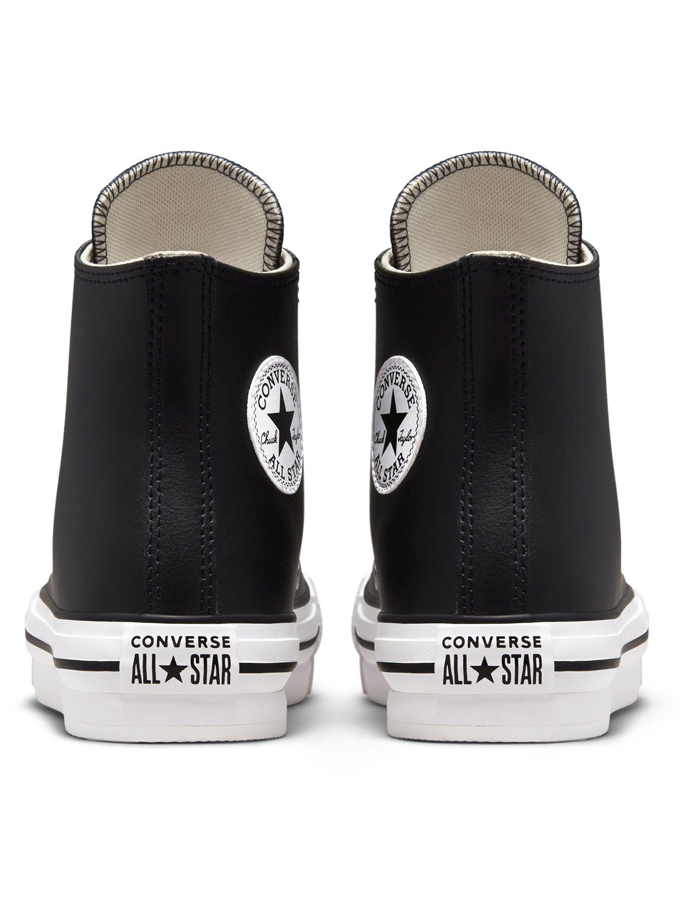 Childrens leather converse high tops on sale