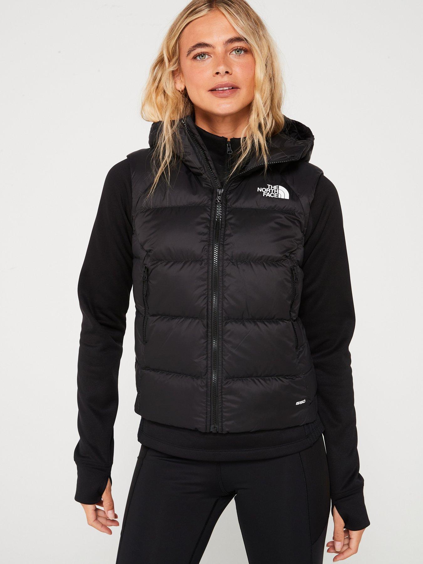 North face hooded store vest womens