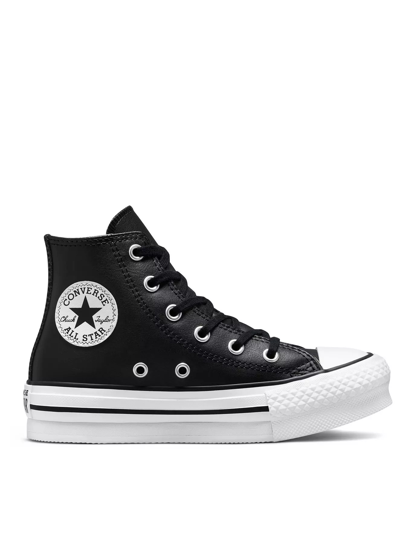 childrens black high top converse