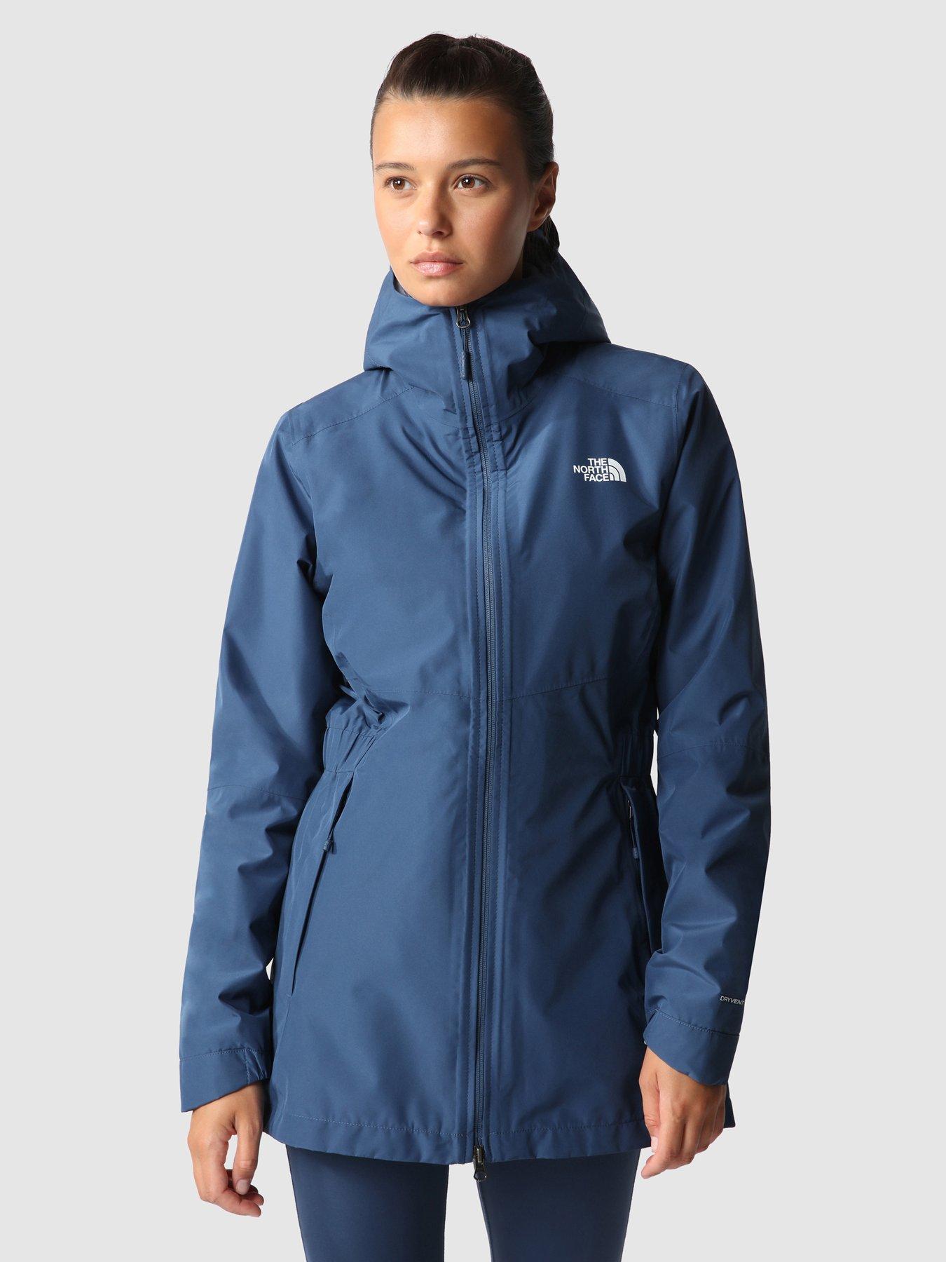 North face cheap parka blue