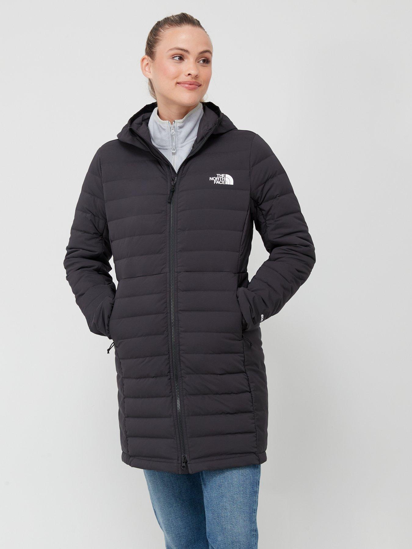 North face women's store stretch down jacket black