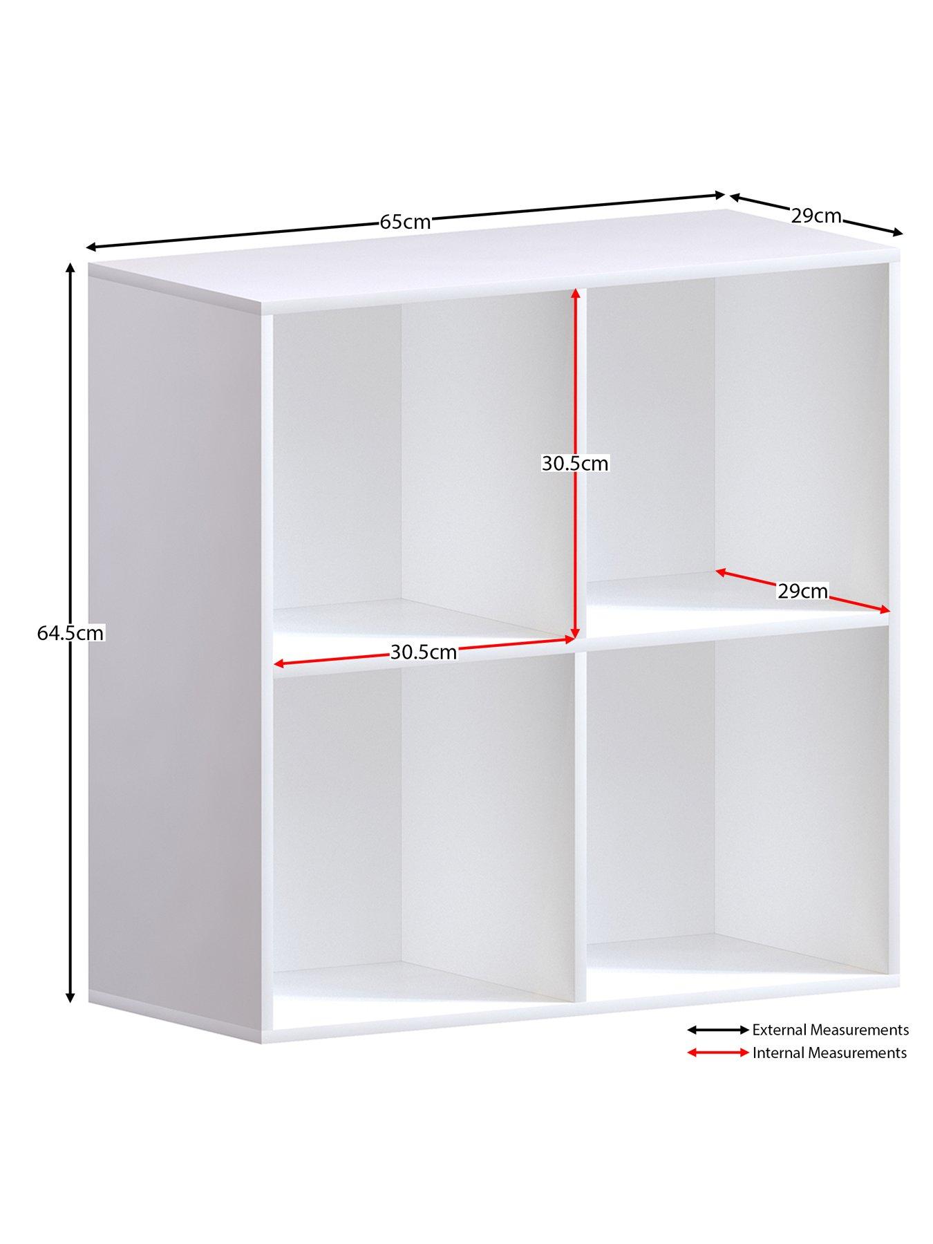 Image 6 of 6 of Vida Designs Durham 2 x&nbsp;2 Cube Storage Unit - White