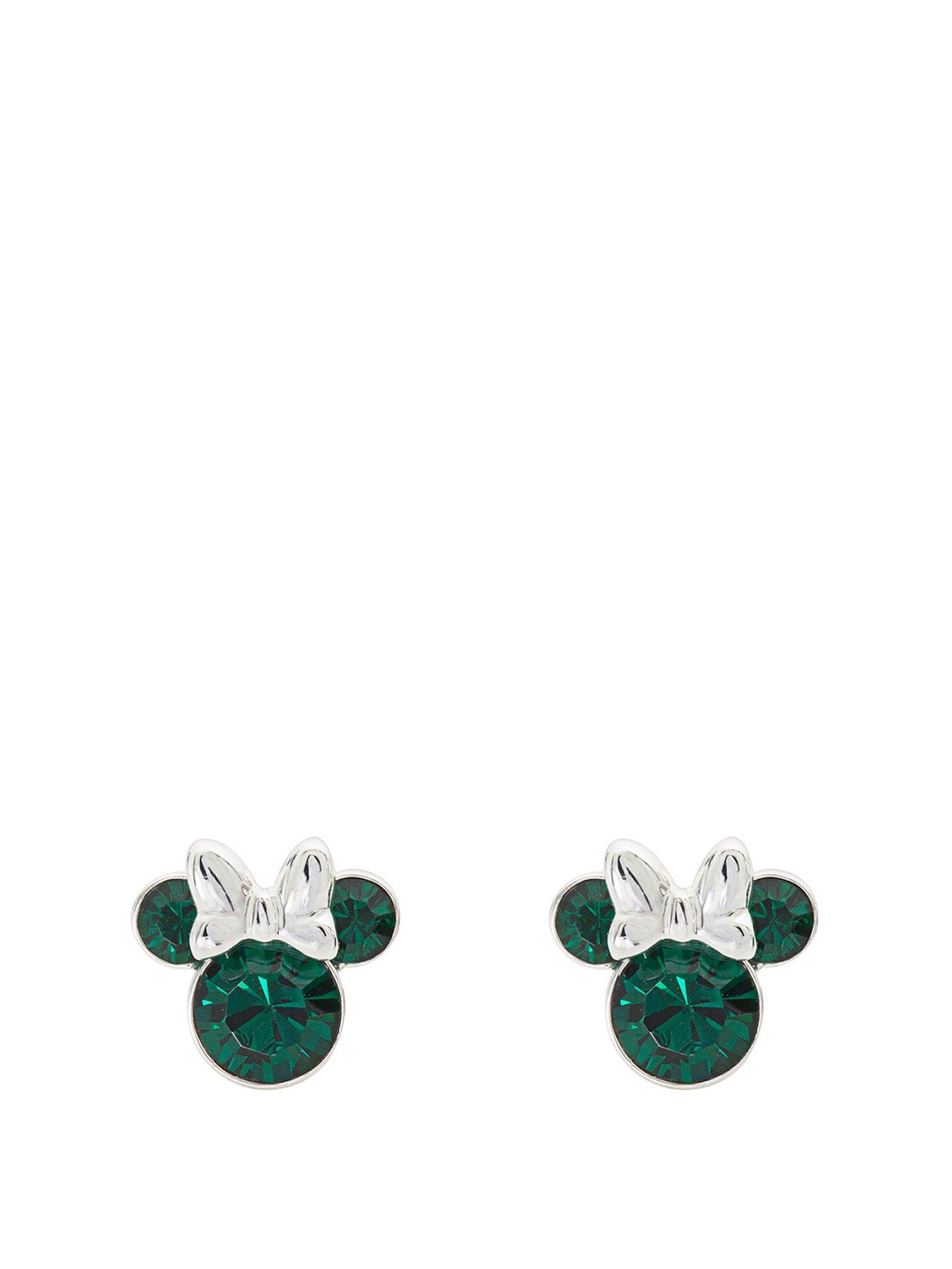 disney-minnie-silver-plated-may-birthstone-stud-earrings