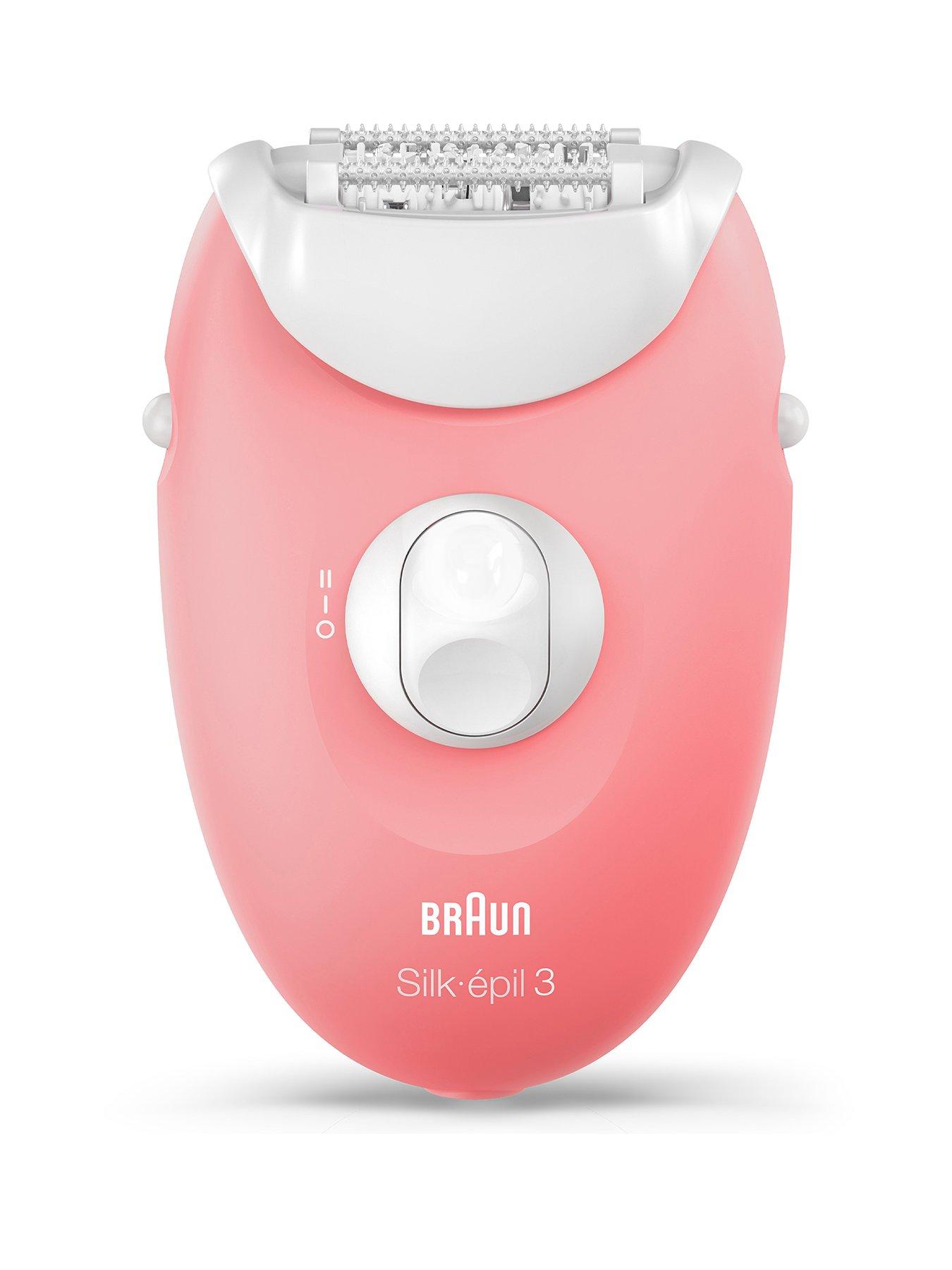 braun-braun-silk-eacutepil-3-176-epilator-for-long-lasting-hair-removal-20-tweezer-system-smartlight-technology-and-massage-rollersfront