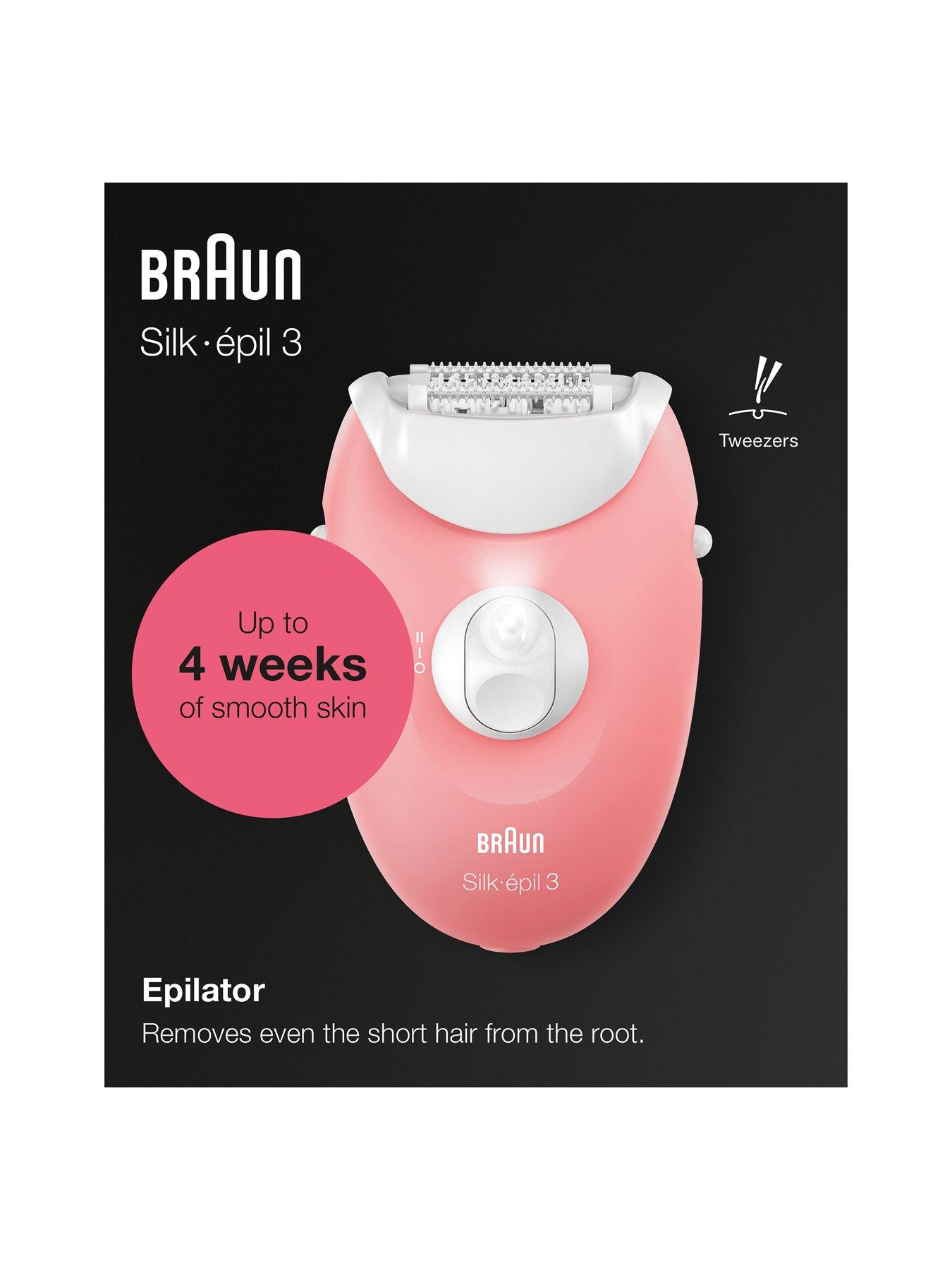 braun-braun-silk-eacutepil-3-176-epilator-for-long-lasting-hair-removal-20-tweezer-system-smartlight-technology-and-massage-rollersstillFront