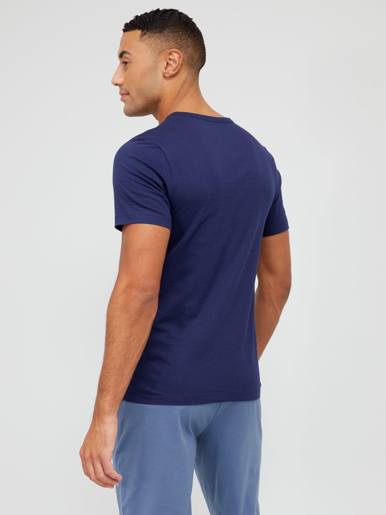 Image 3 of 6 of BOSS Mens 3 Pack Regular Fit Crew Neck T-Shirts - Open Blue