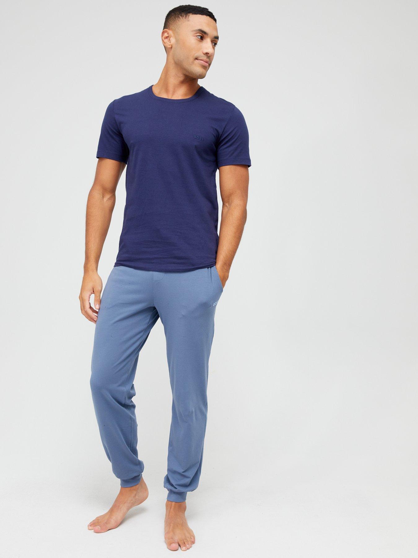 Image 4 of 6 of BOSS Mens 3 Pack Regular Fit Crew Neck T-Shirts - Open Blue