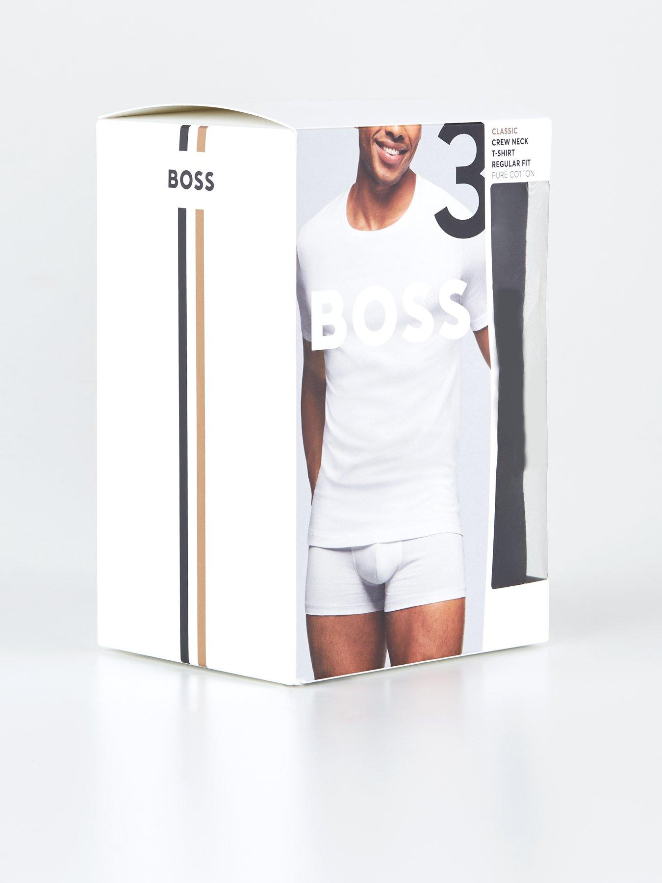 Image 6 of 6 of BOSS 3 Pack Classic Crew T-Shirt - Black