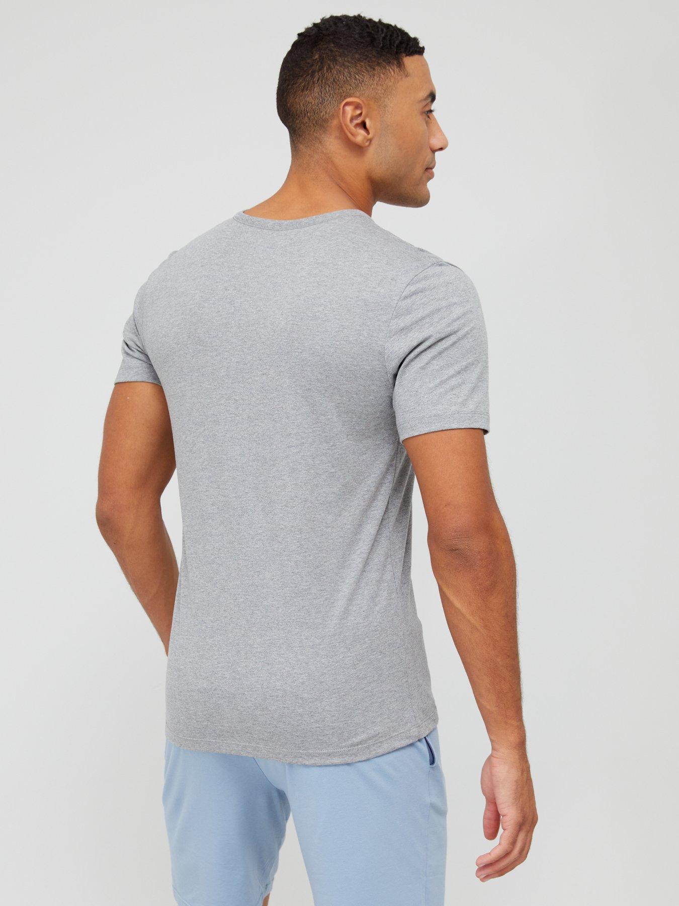 Image 3 of 6 of BOSS Mens 3 Pack Crew Neck Regular Fit T-Shirts - Black/White/Grey