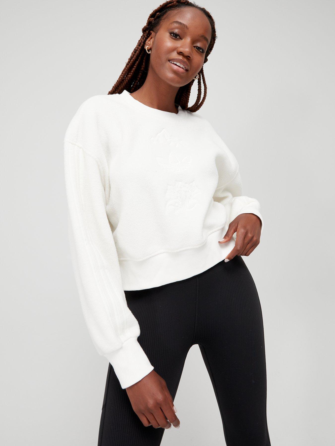 Adidas crew neck store jumper womens