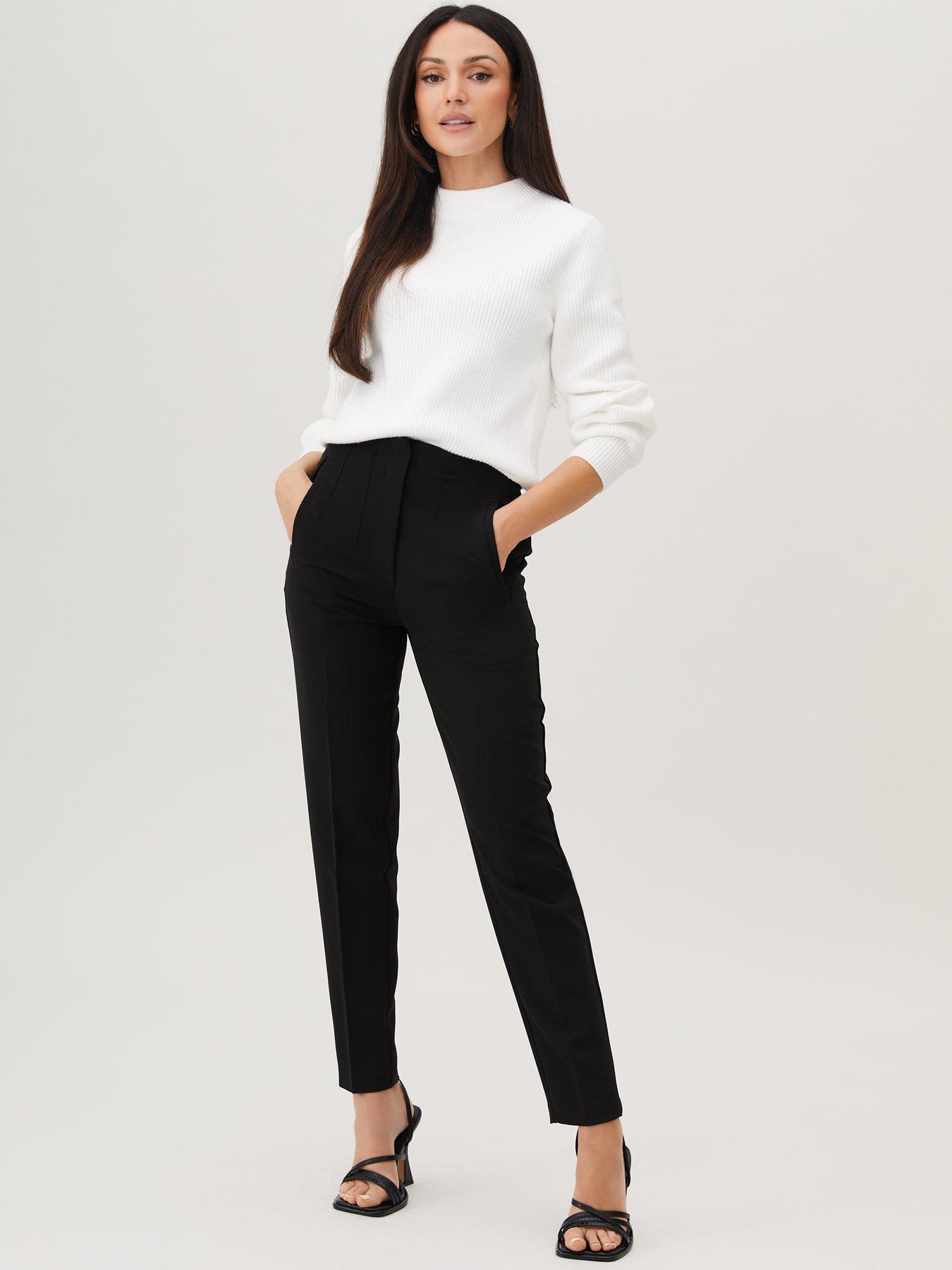 WOMEN FASHION Trousers Elegant Black M Zara Leggings discount 63% 