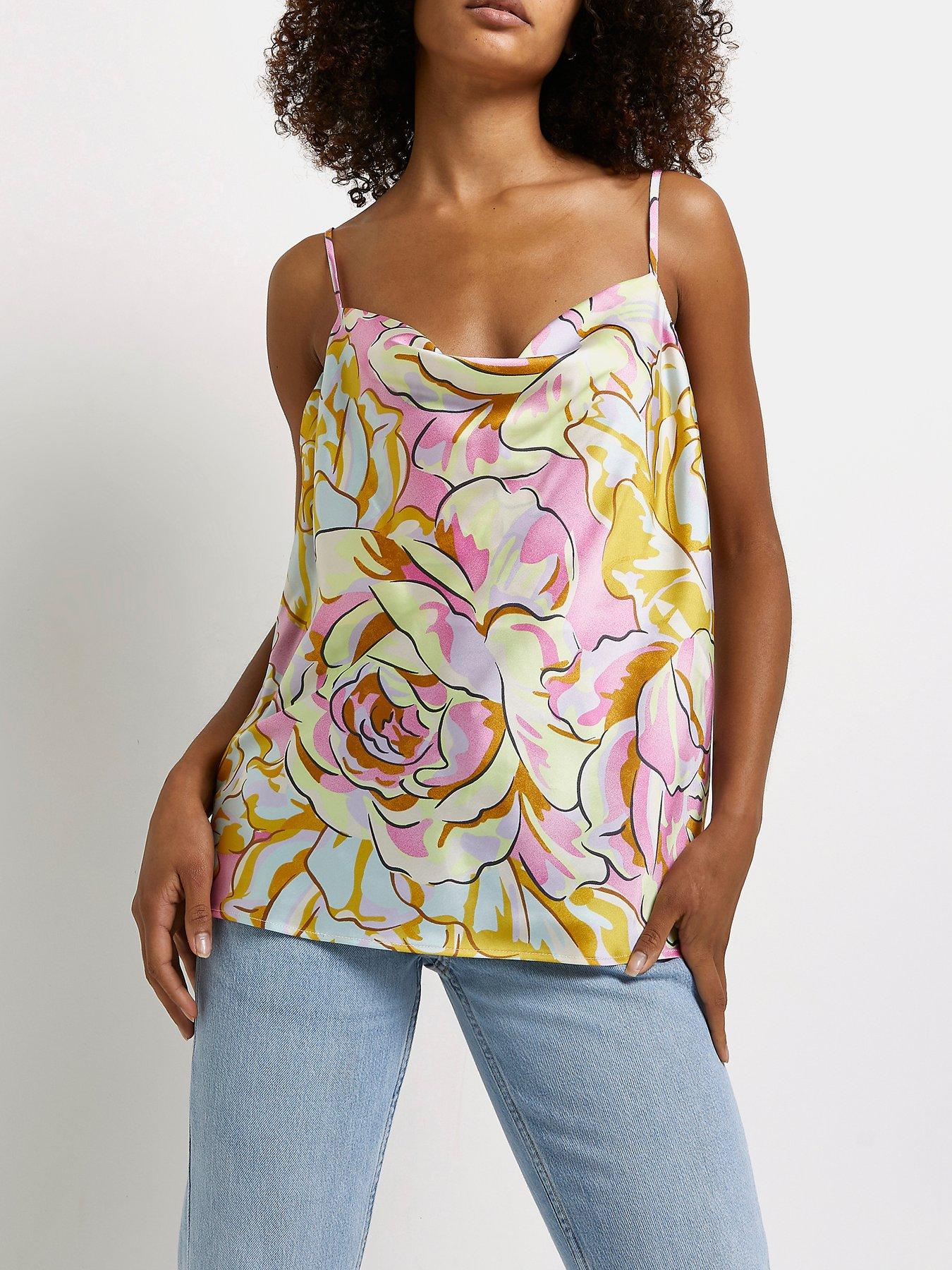 Floral Satin Cami Top