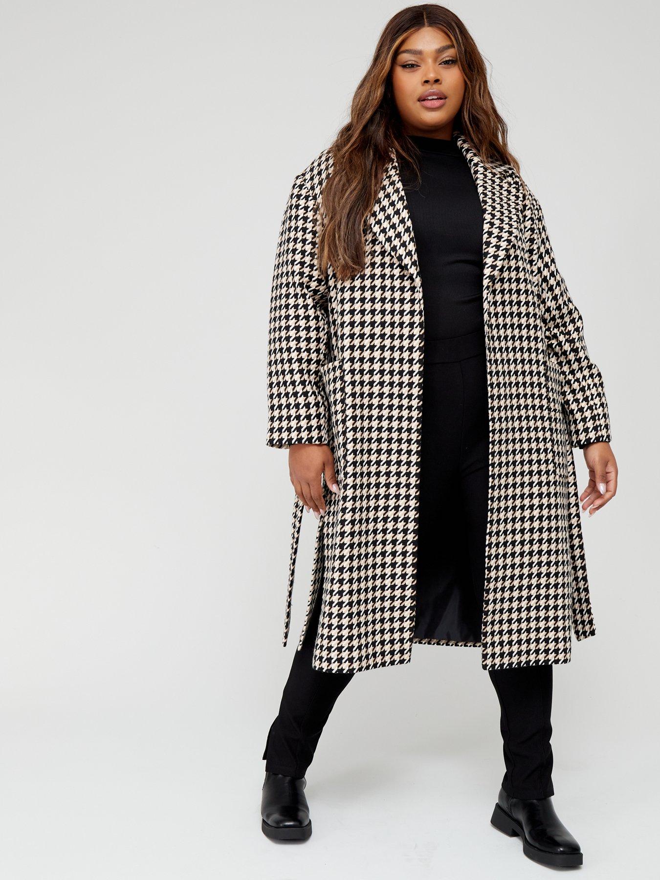 Kate spade houndstooth on sale coat