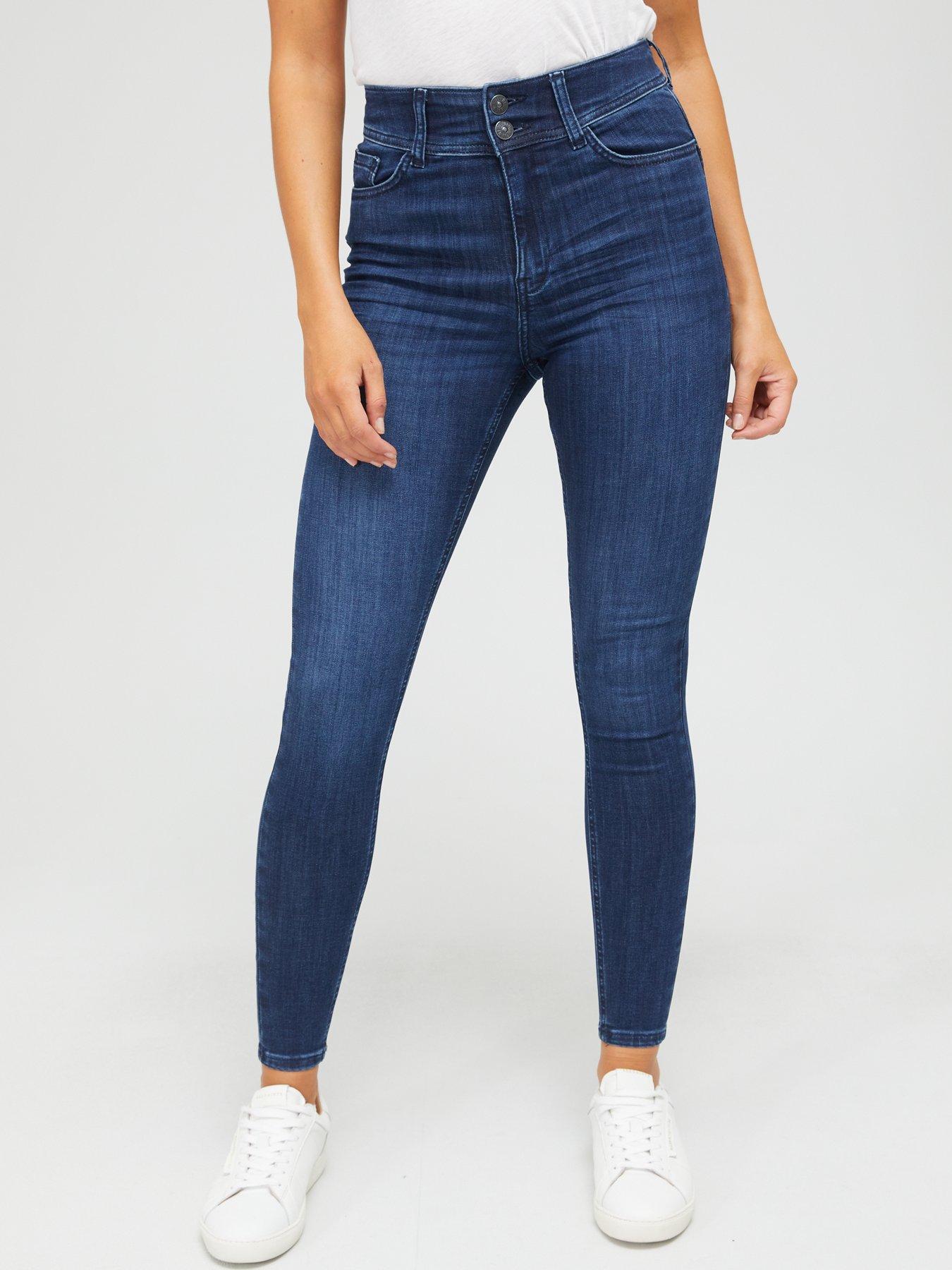 Image 1 of 6 of V by Very Sienna High Waist Sculpt Skinny Jean - Blue Wash