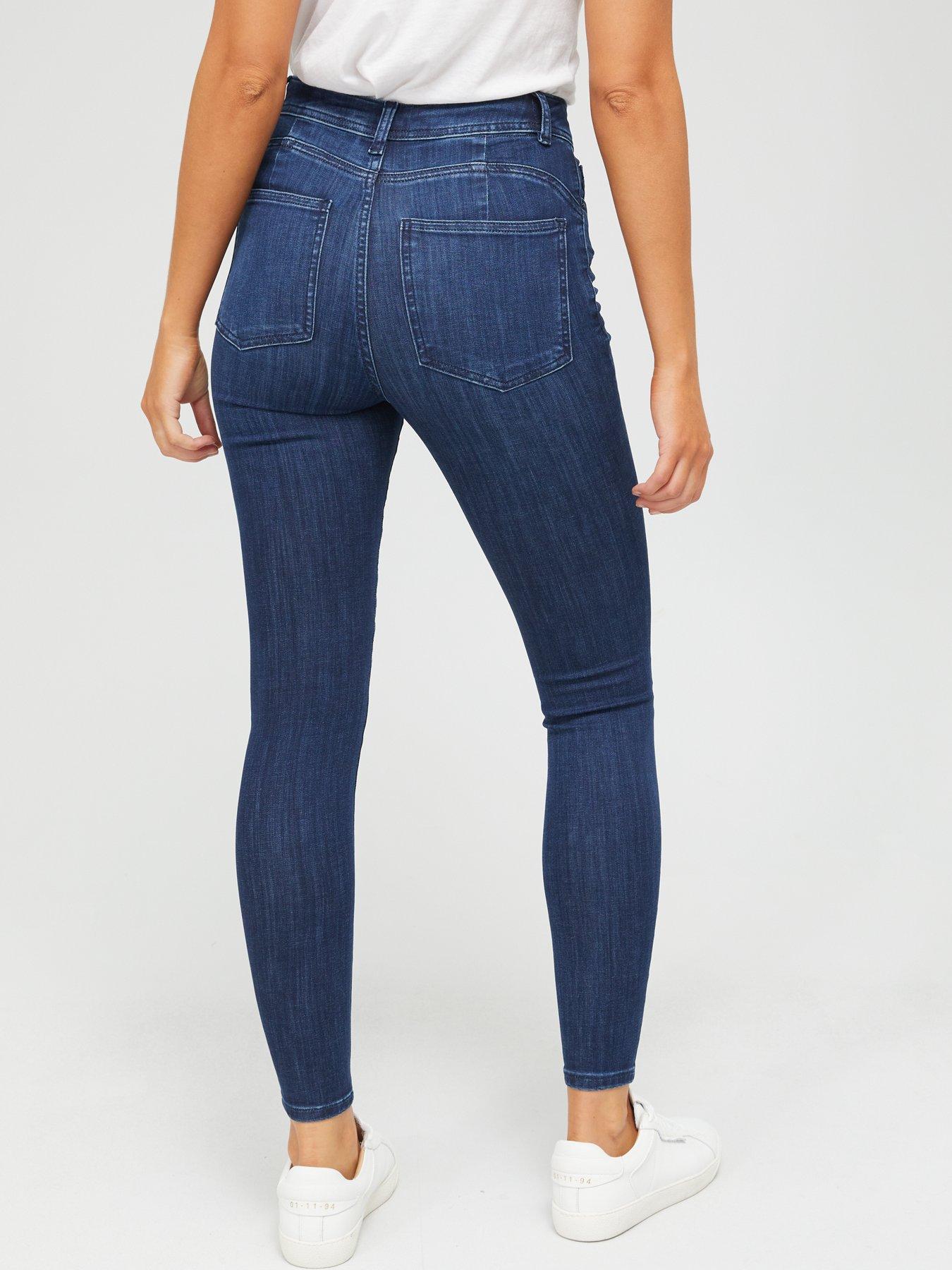 Image 2 of 6 of V by Very Sienna High Waist Sculpt Skinny Jean - Blue Wash