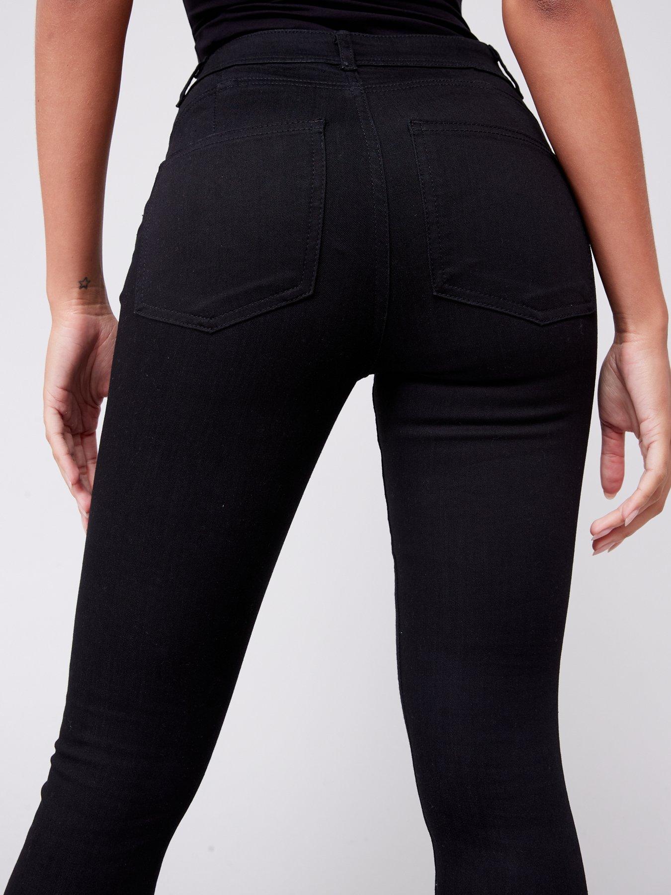 Image 4 of 6 of V by Very Sienna High Waist Sculpt Skinny Jean - Black