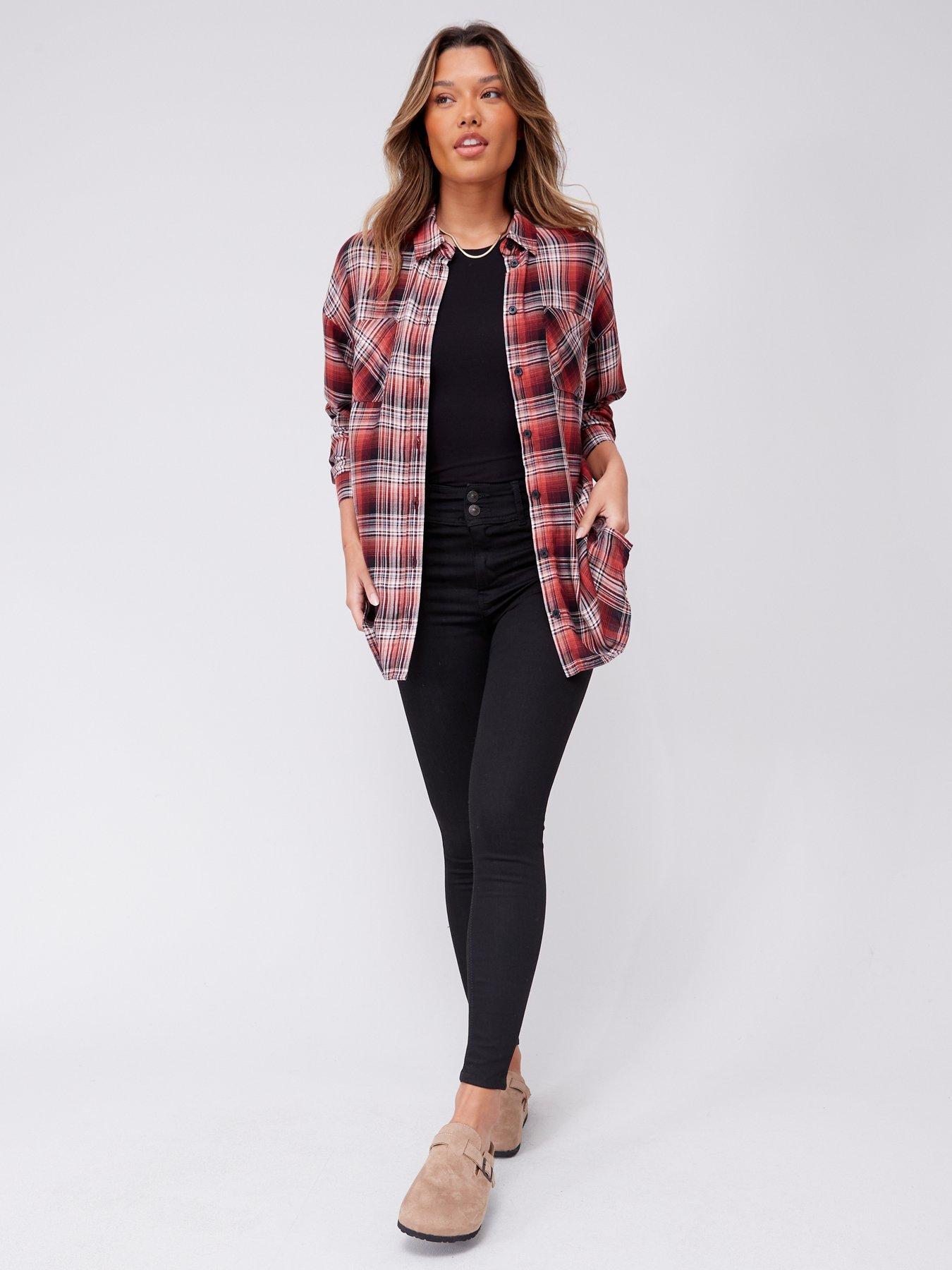 Image 6 of 6 of V by Very Sienna High Waist Sculpt Skinny Jean - Black