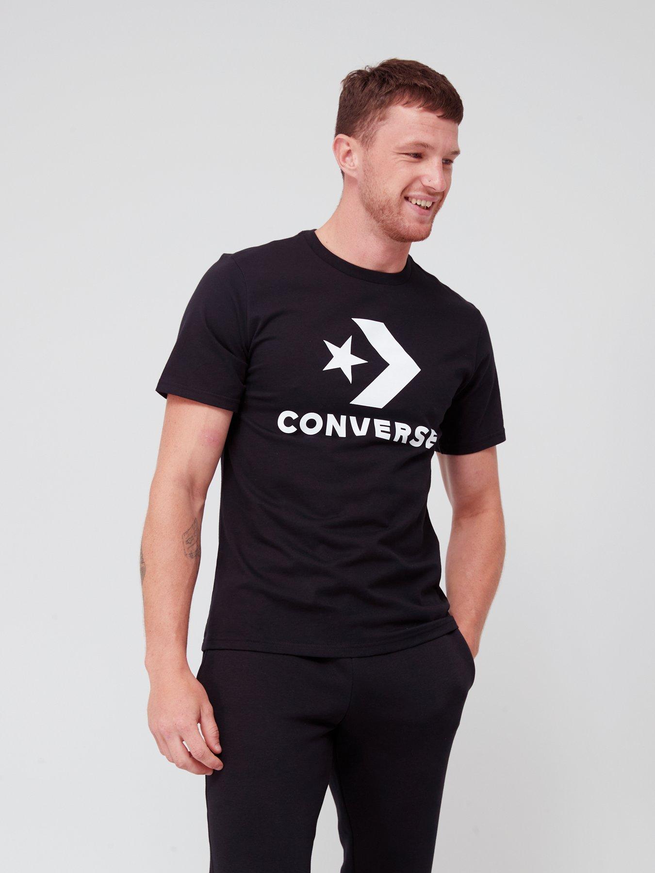 Converse Gender Free Star Chevron T-Shirt - Black