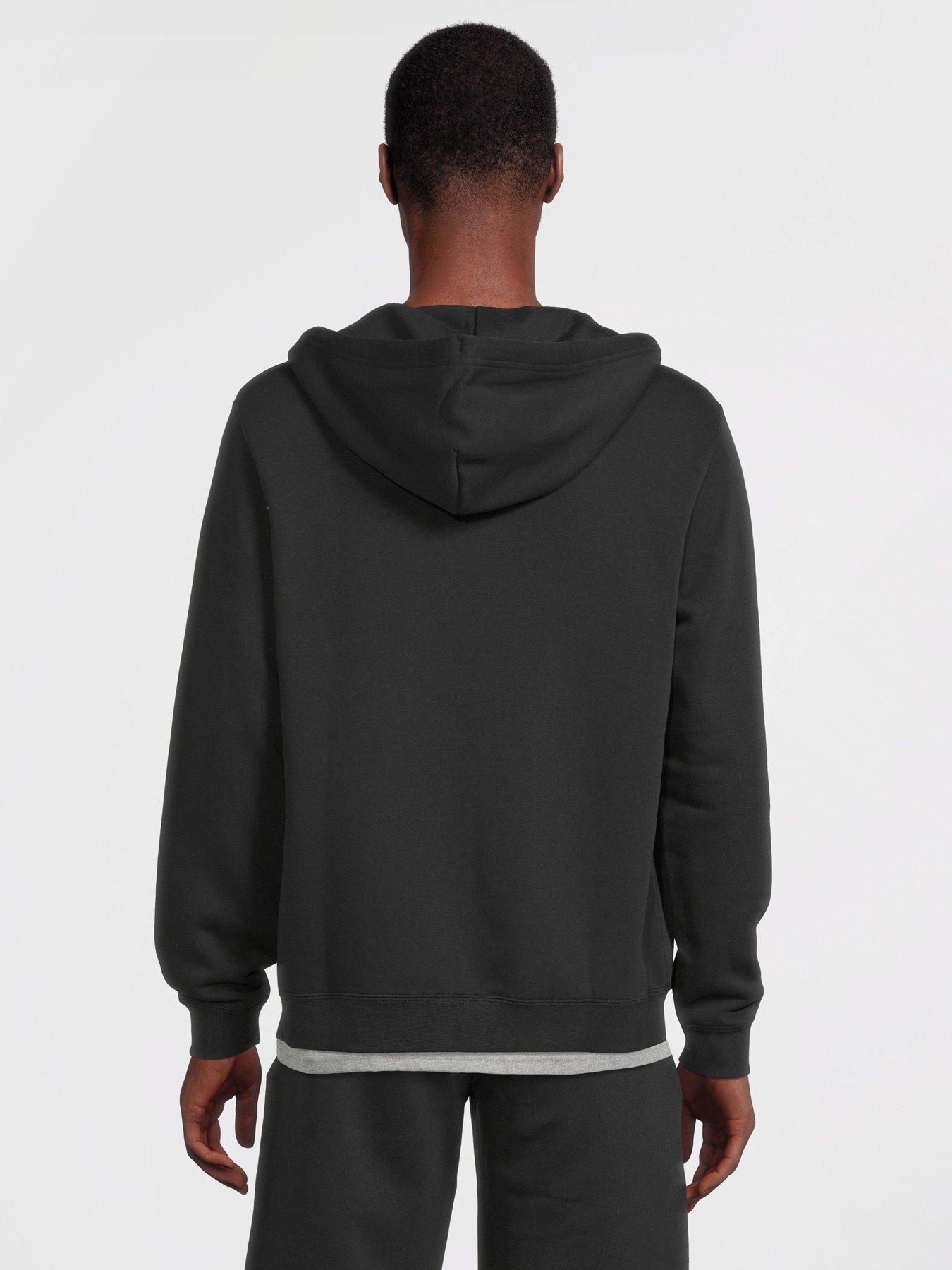 Converse Gender Free Star Chevron Full Zip Hoodie Black Very