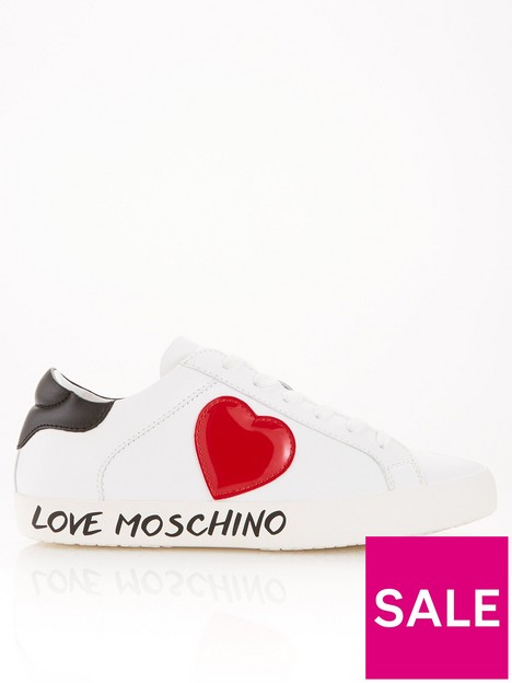 love-moschino-red-heart-logo-lace-up-trainers-white