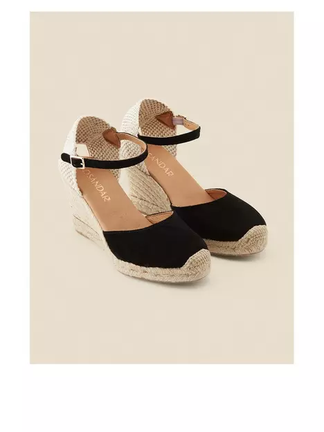prod1091546614: Closed Toe Espadrille With Ankle Strap - Black