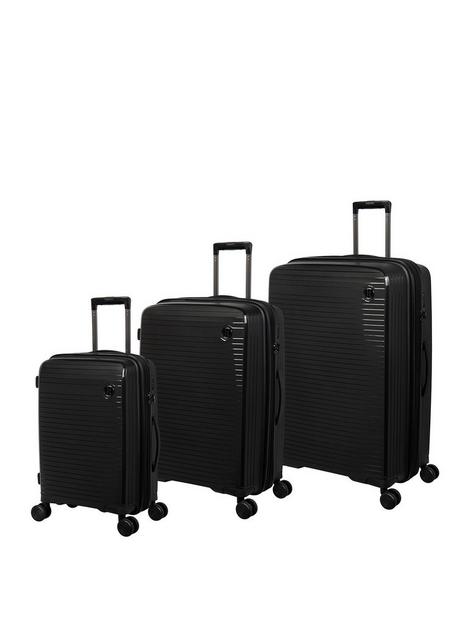 it-luggage-spontaneous-black-3-piece-hardshell-8-wheel-suitcase-set