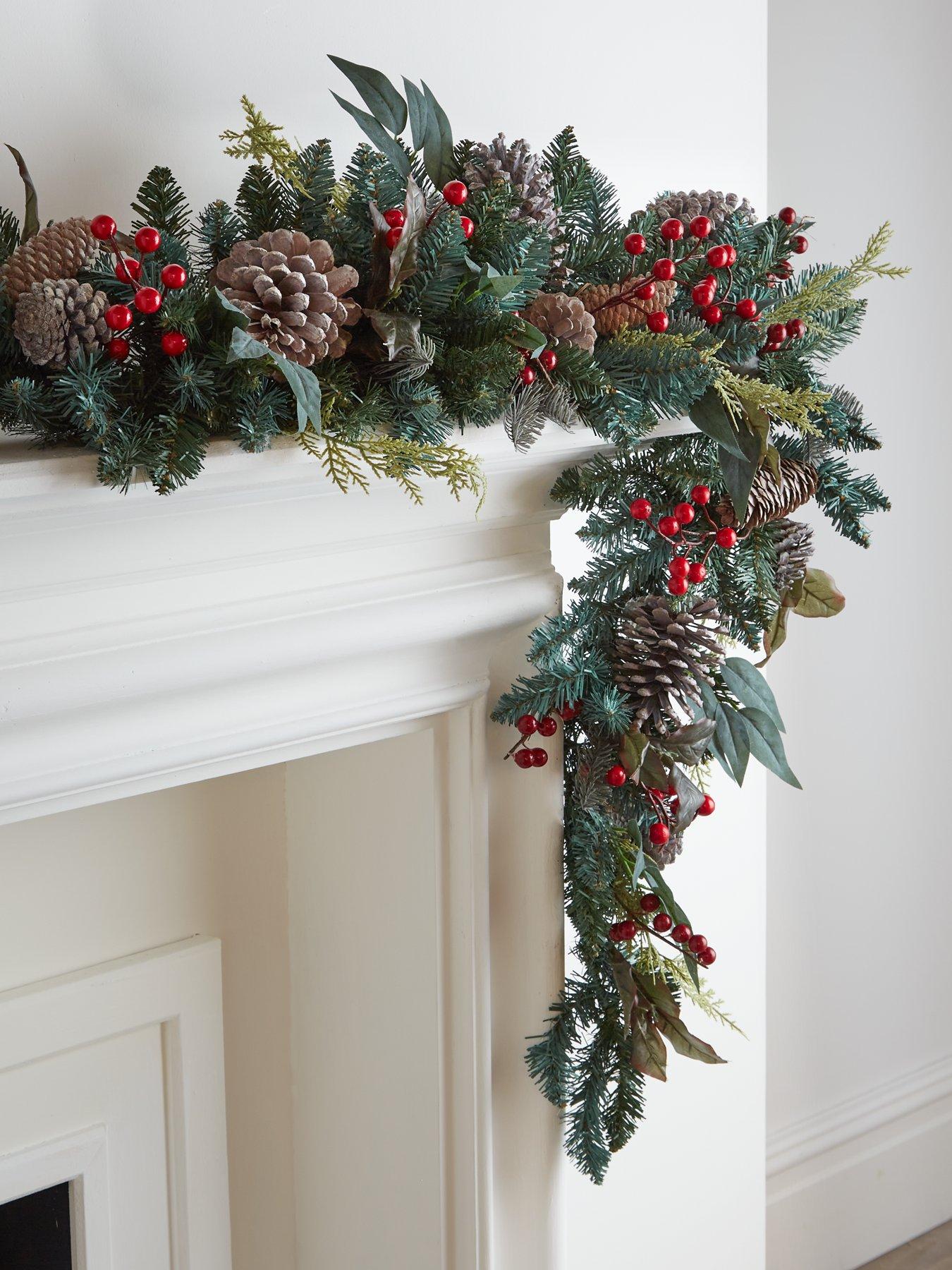 very-home-red-berry-swag-christmas-decoration