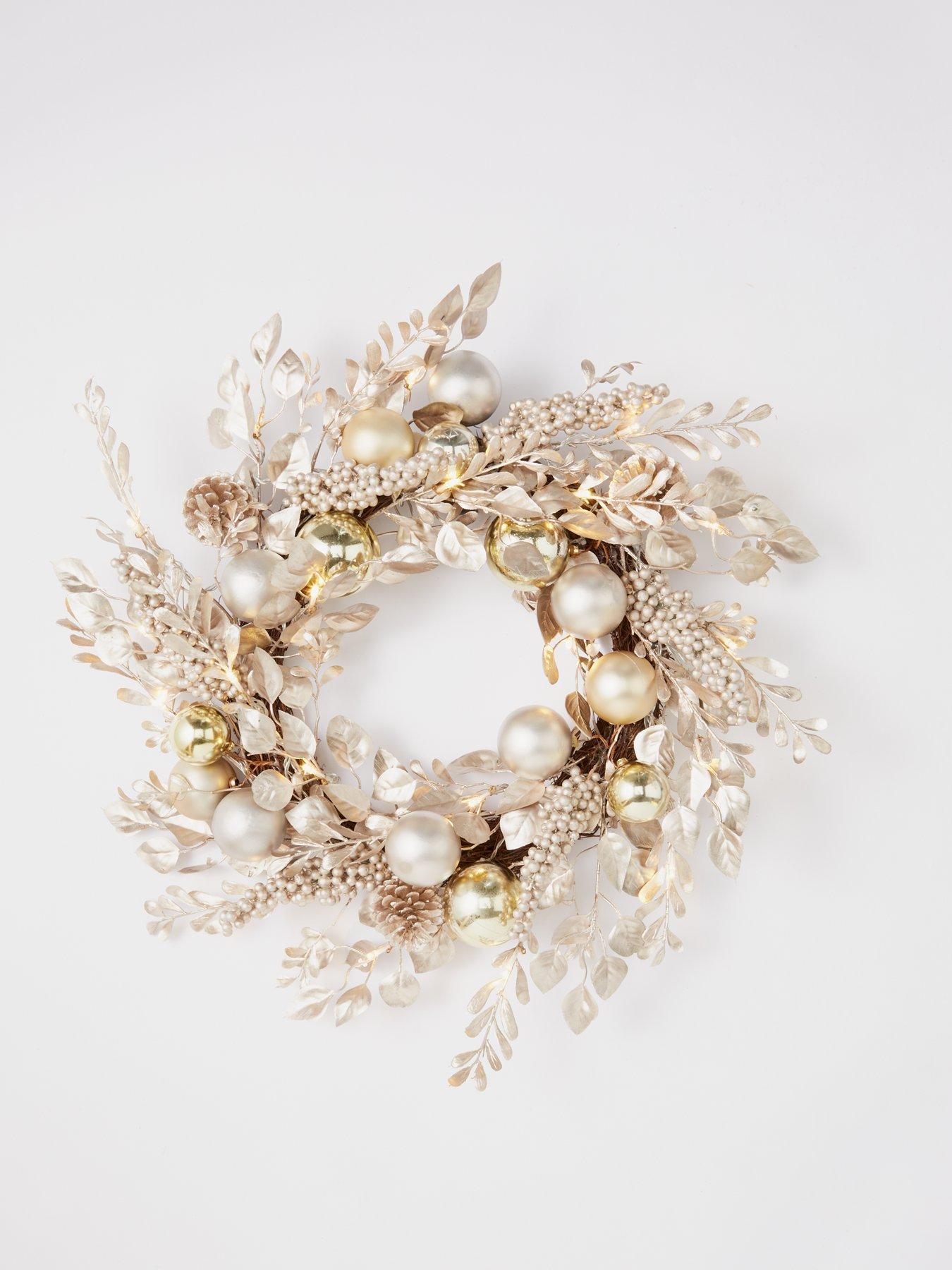 very-home-champagne-gold-pre-lit-christmas-wreath-60-cmback