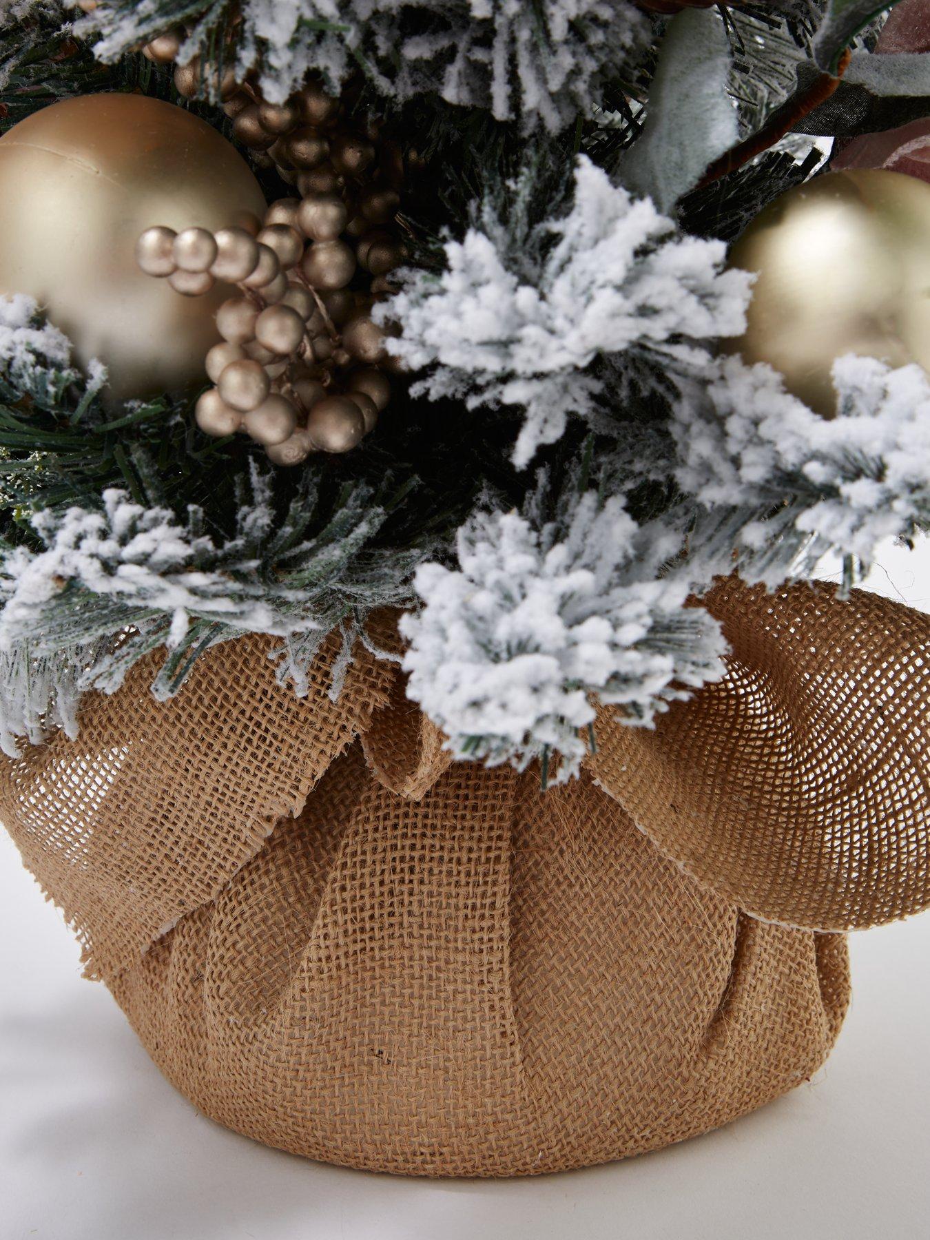Image 5 of 5 of Very Home Frosted Rose Table Top Tree