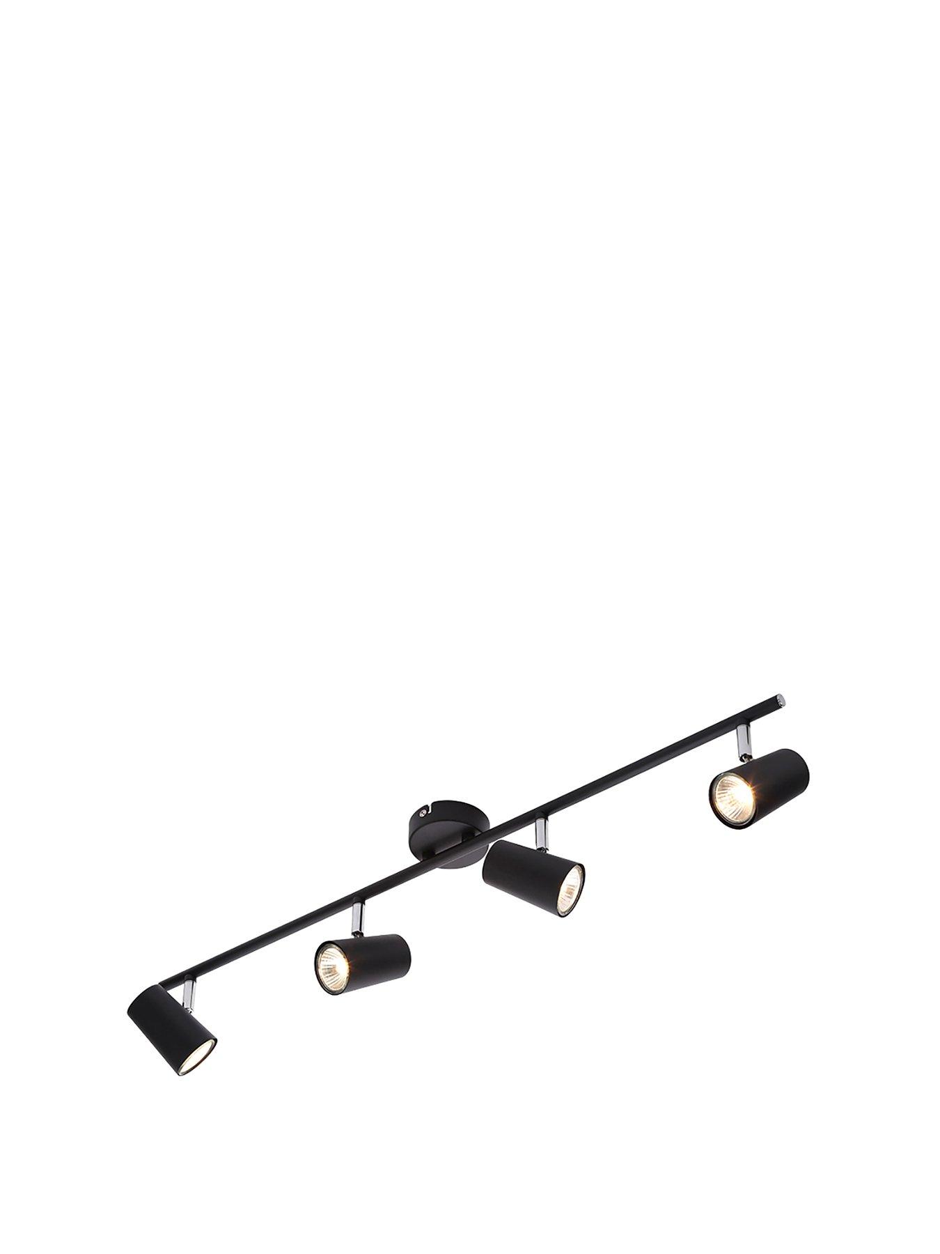 Very Home Harlo 4 Light Bar Fitting - Black