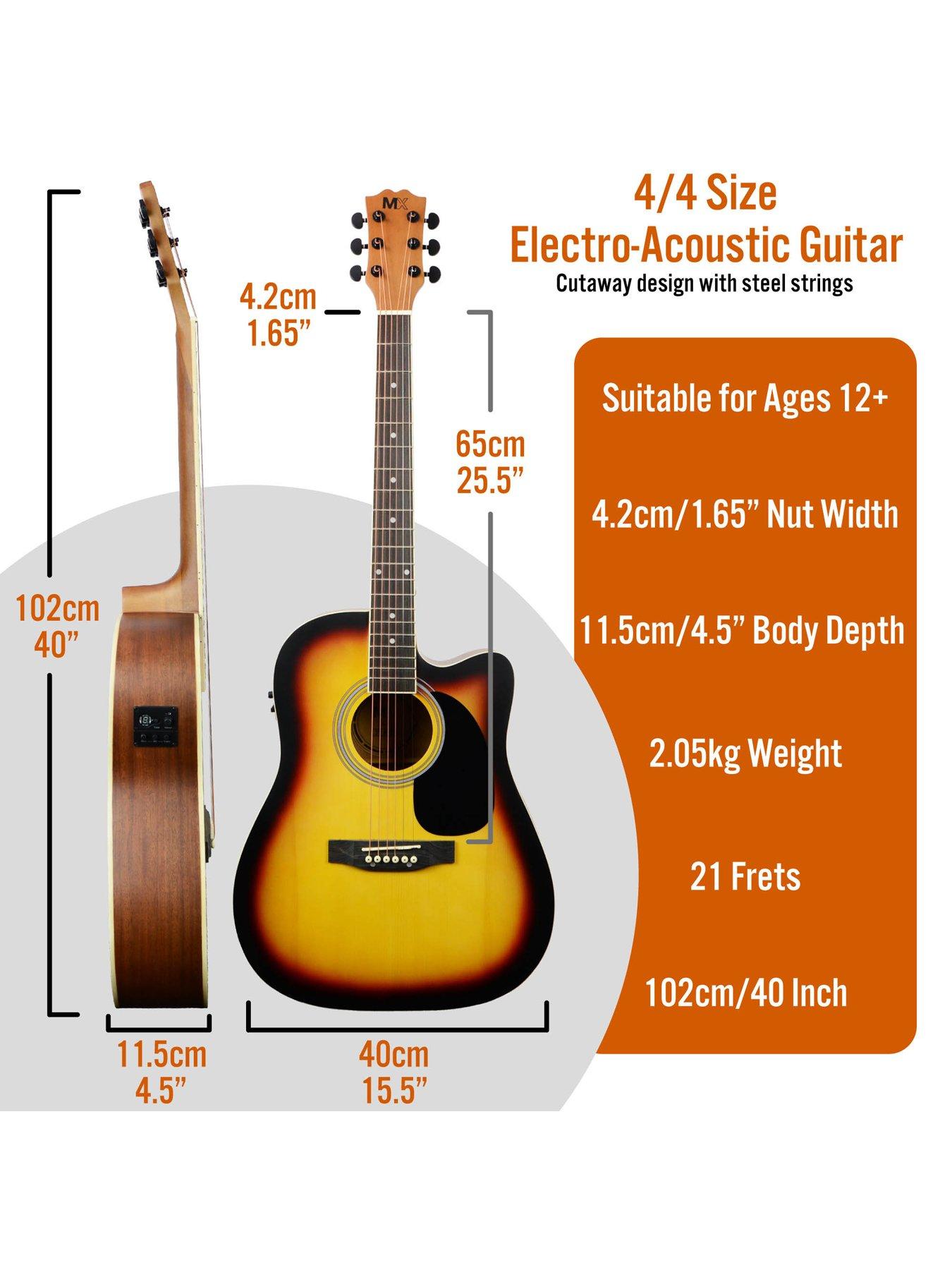 Image 2 of 7 of undefined MX Cutaway Electro Acoustic Guitar Pack - Sunburst