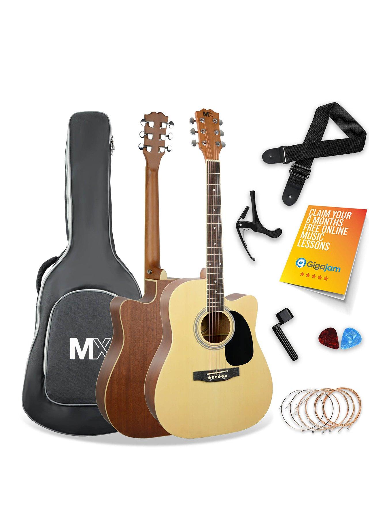 undefined MX by 3rd Avenue Performance Series Acoustic Guitar Full Size Guitar Package - Natural