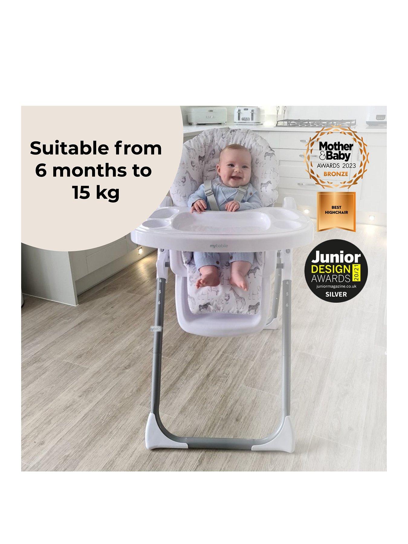 Image 2 of 8 of My Babiie MBHC8 Premium Highchair - Safari