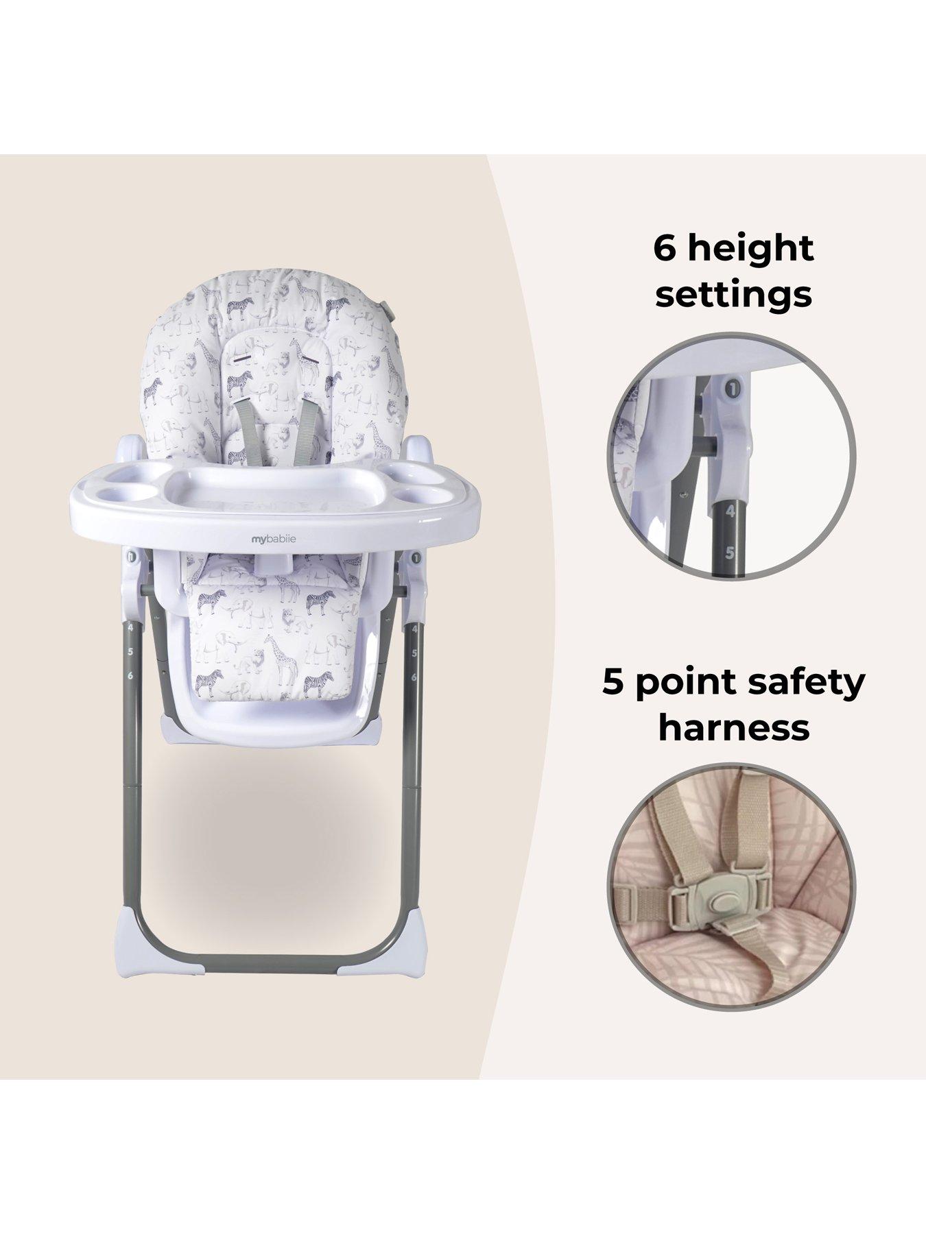 Image 4 of 8 of My Babiie MBHC8 Premium Highchair - Safari