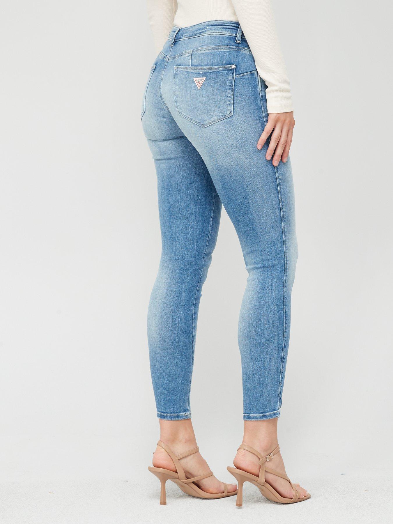 Curve X Mid Rise Skinny Jean Light Wash Blue