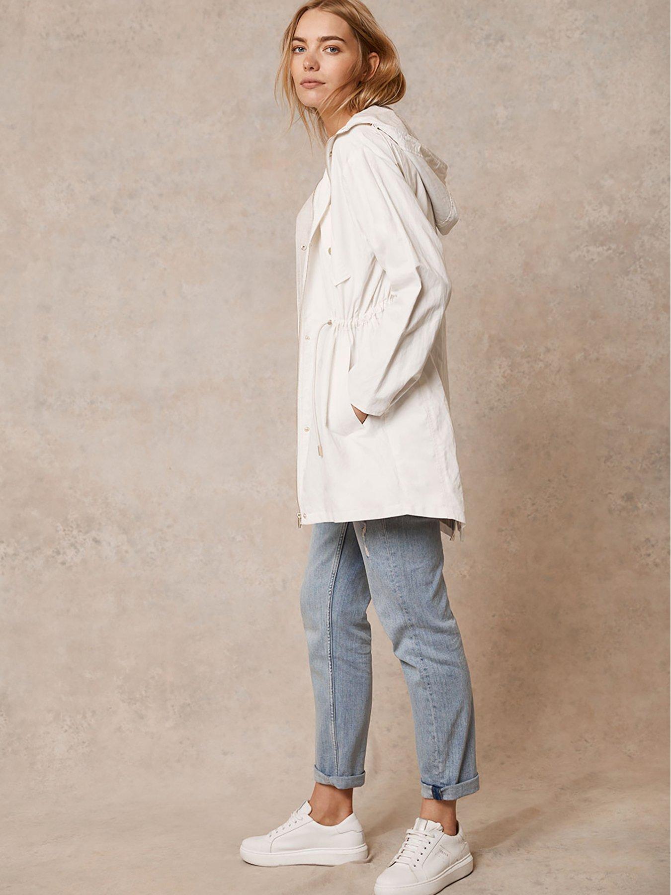 Mint velvet 2024 cream lightweight parka