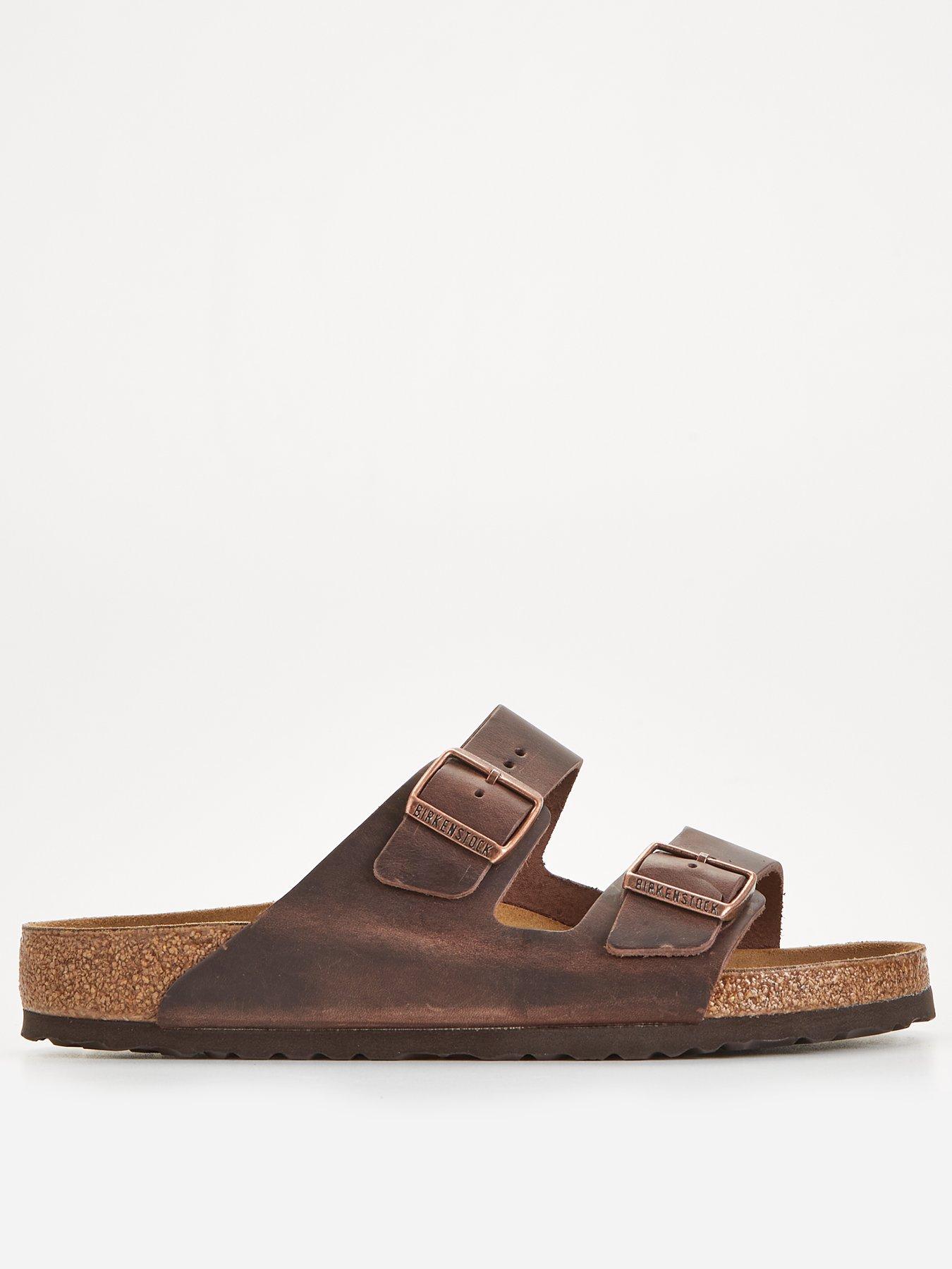 Image of Birkenstock Birkenstock Men's Arizona Oiled Leather Sandal - Brown