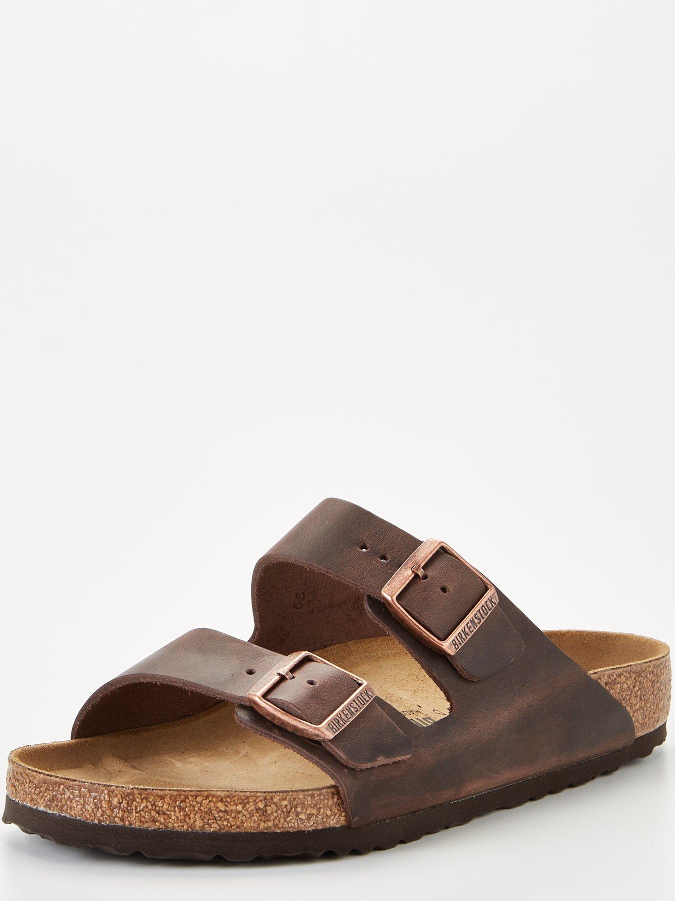 birkenstock-birkenstock-mens-arizona-oiled-leather-sandal-brownstillFront